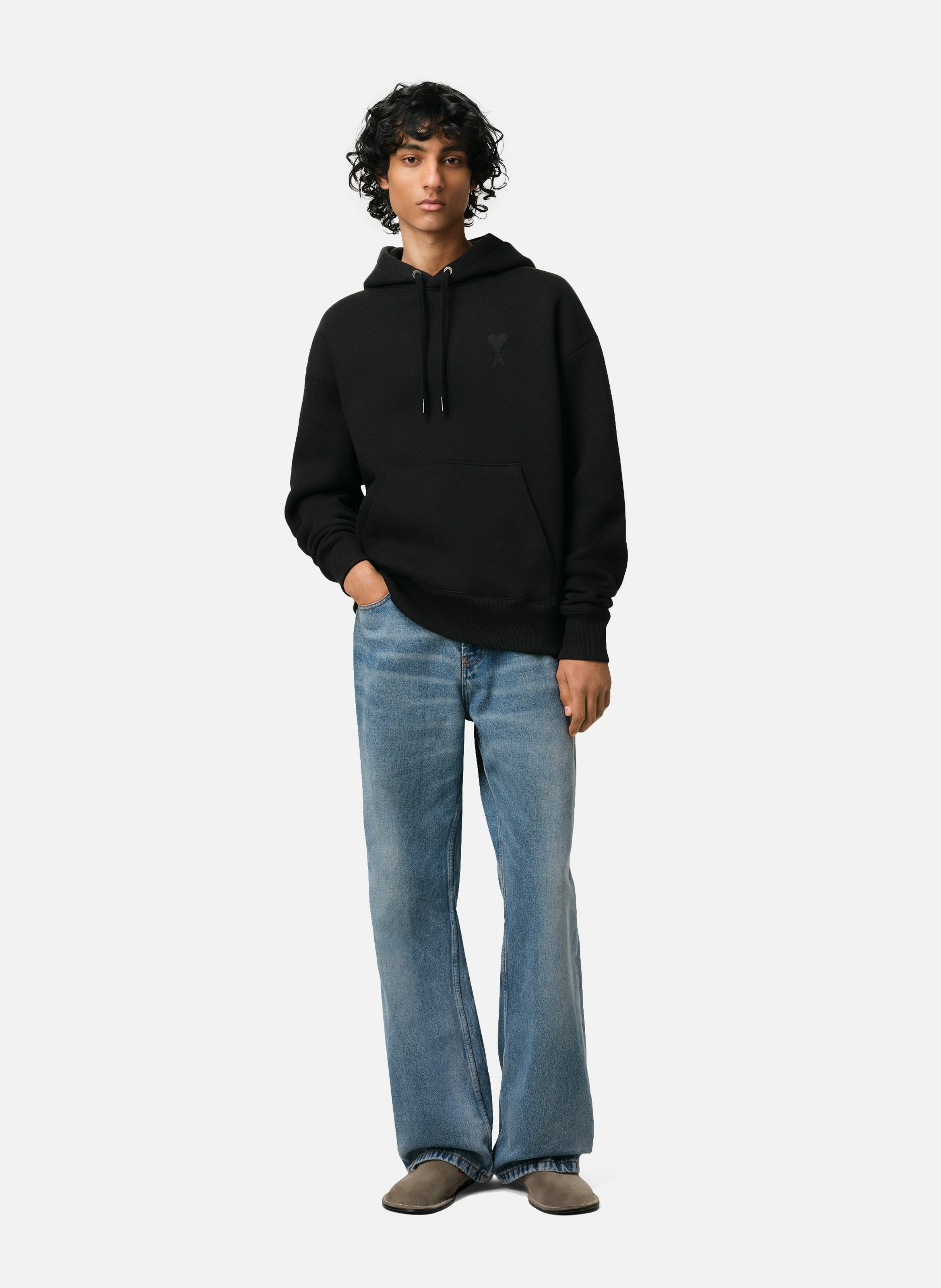 Hoodie ami de coeur unisexe AMI PARIS Noir