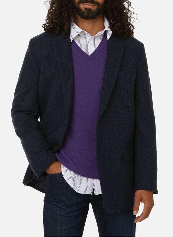 Veste de costume en laine Bleu by SAISON 1865 SAISON 1865 Veste de costume en laine Bleu