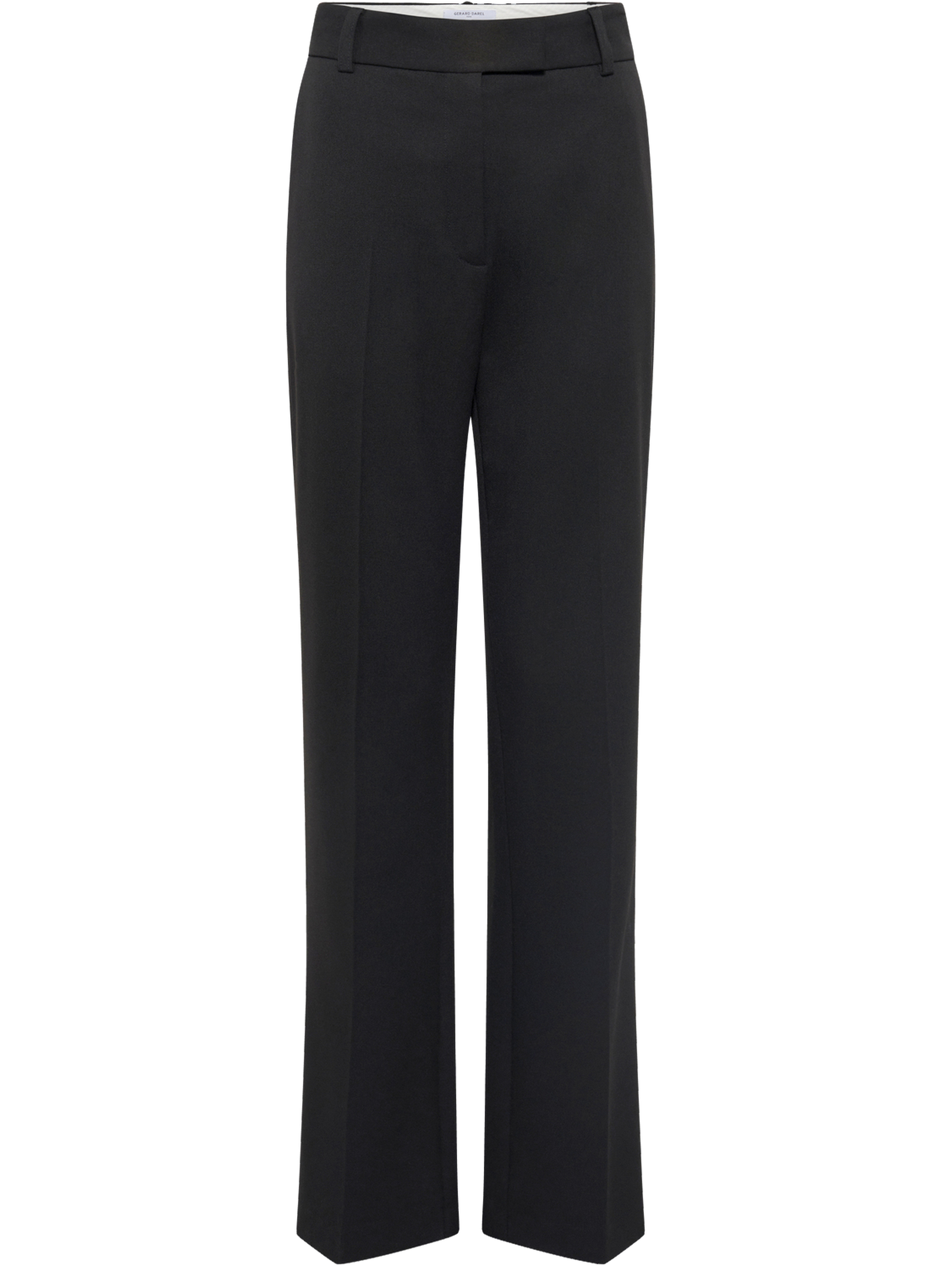 Pantalon droit à monogramme doré - caroline GERARD DAREL Noir