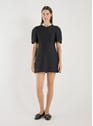 Short dress in wool and silk | Black by EENK EENK Short dress in wool and silk | Black