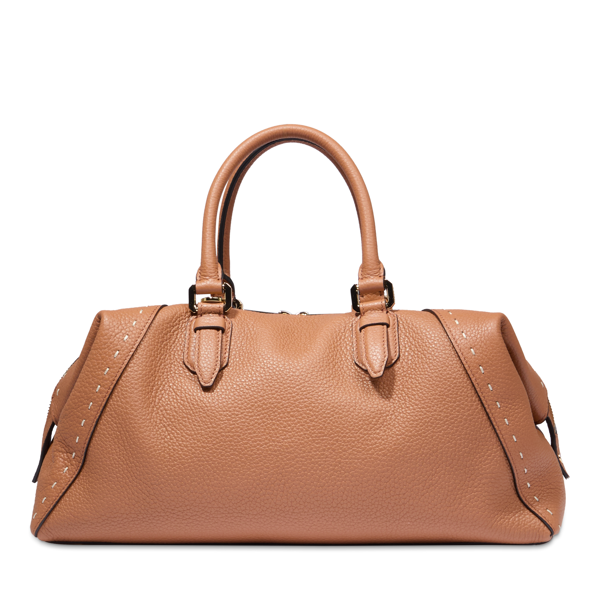 Sac boston zippé charlie de lancel en cuir LANCEL Marron