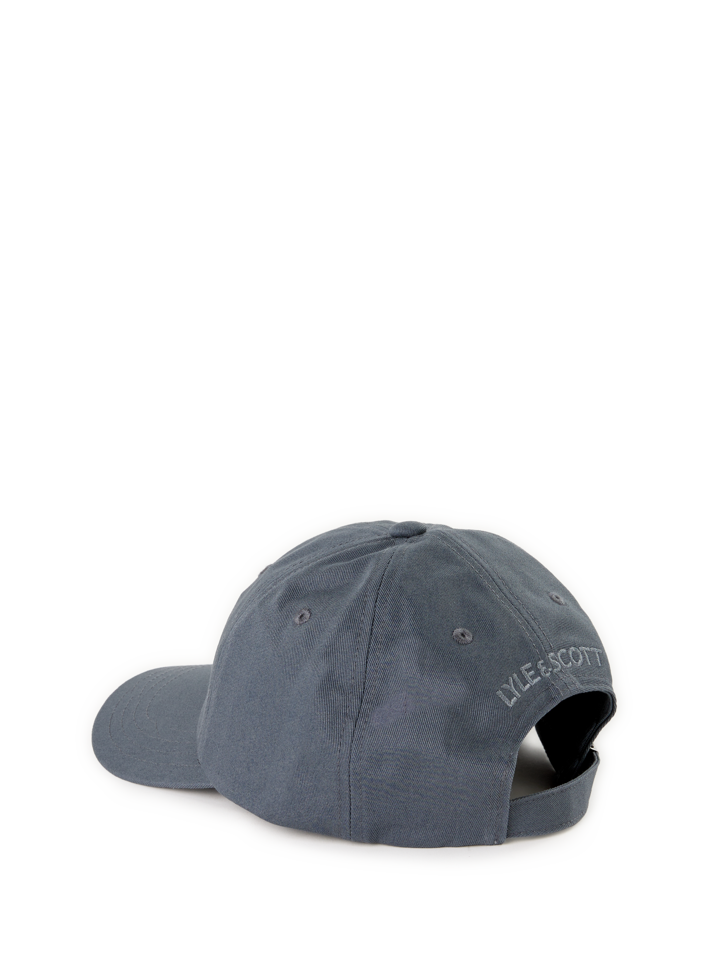 Embroidered cotton baseball cap LYLE & SCOTT Grey