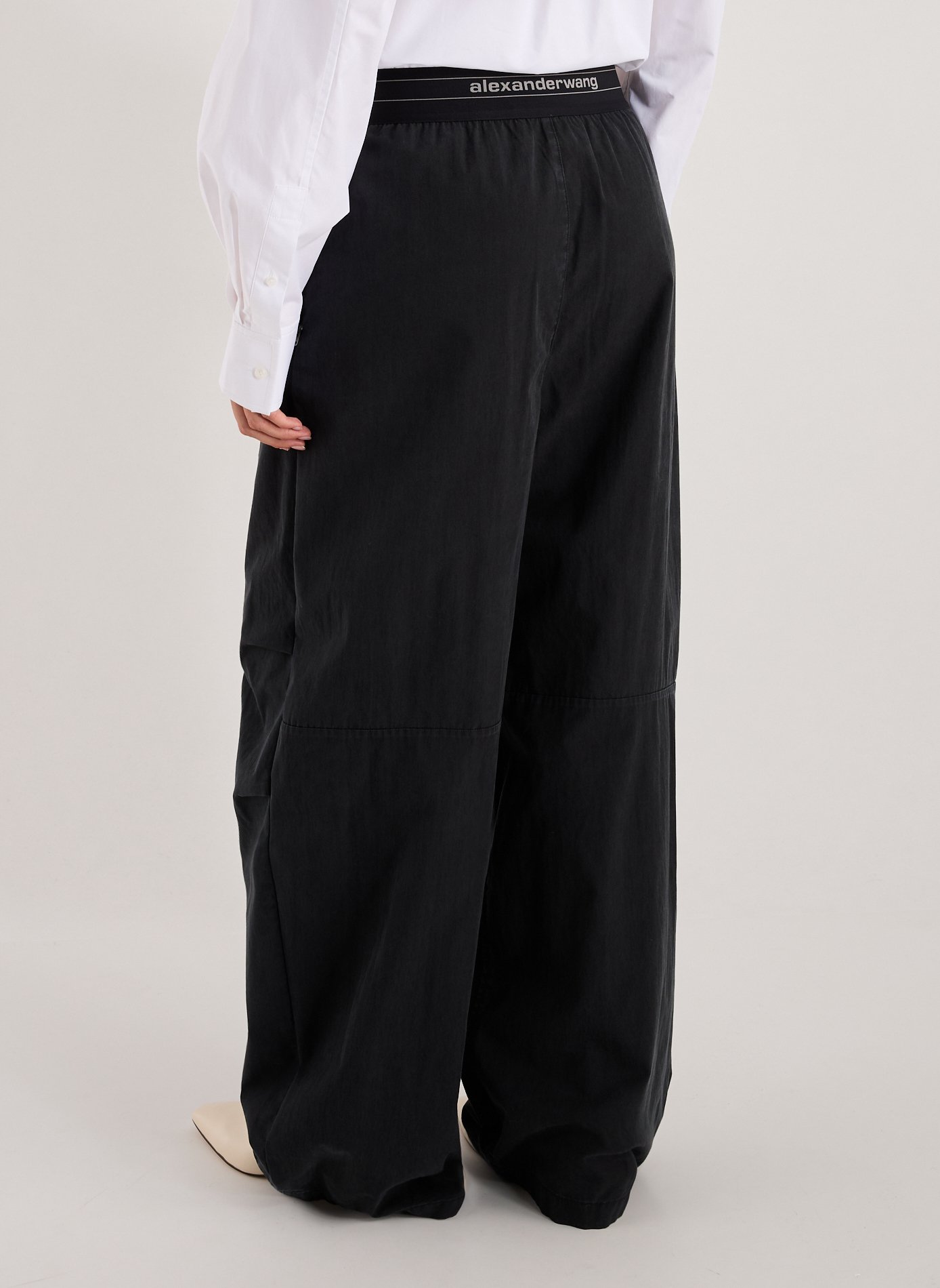 Pantalon ample articulé en coton ALEXANDER WANG Noir