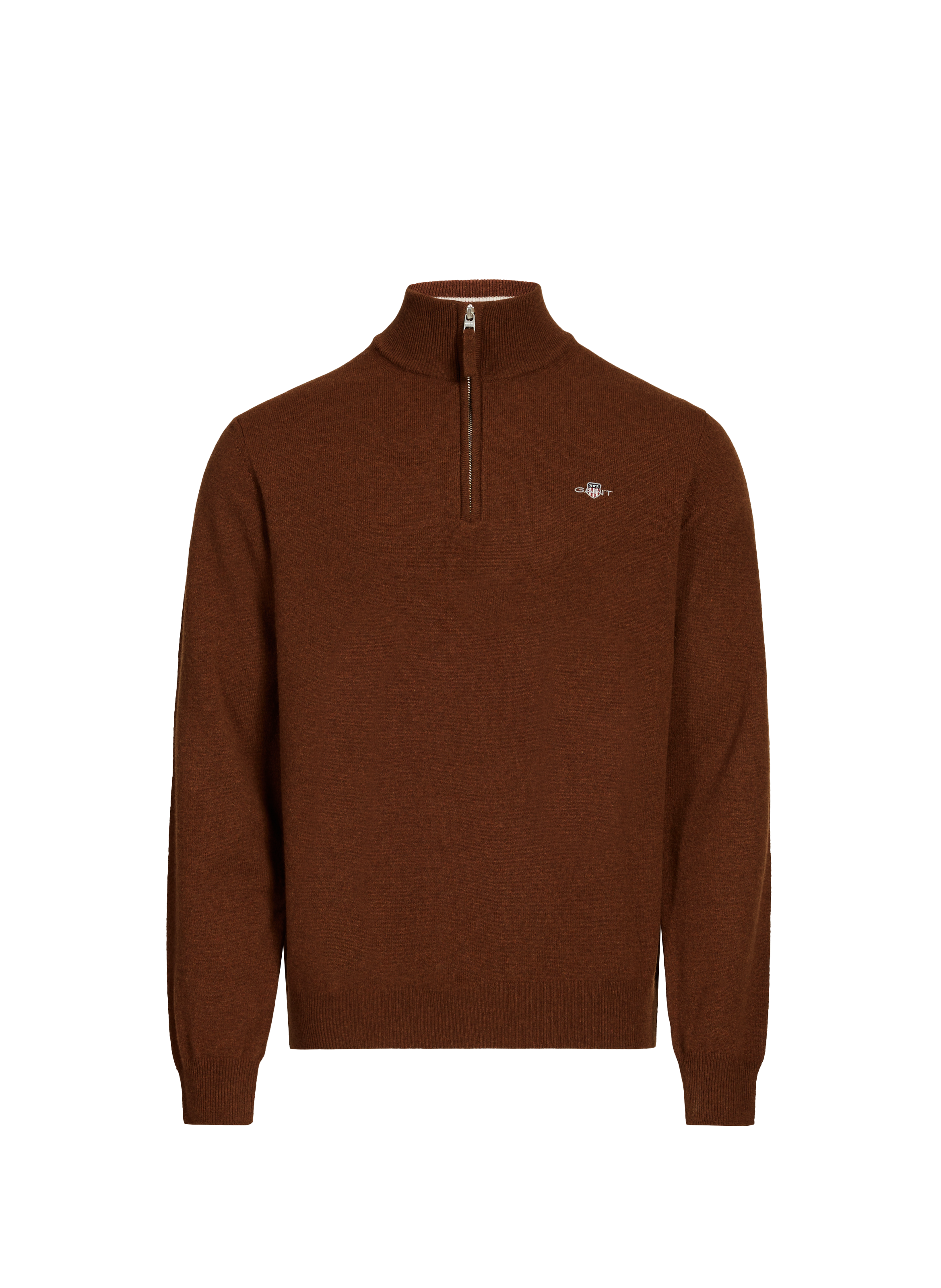 Pull col montant en laine GANT Marron