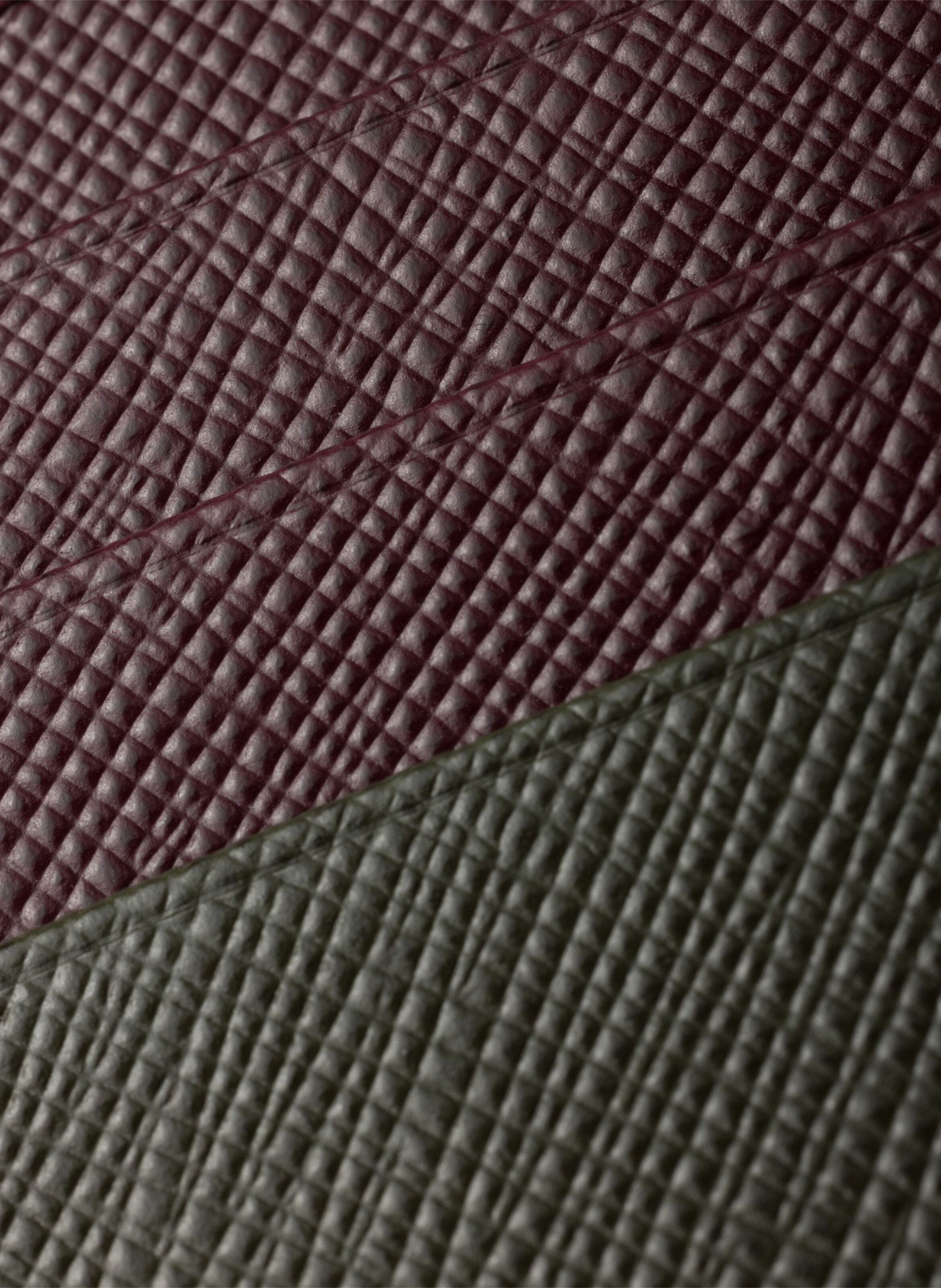 Porte-cartes en cuir saffiano PRADA Vert