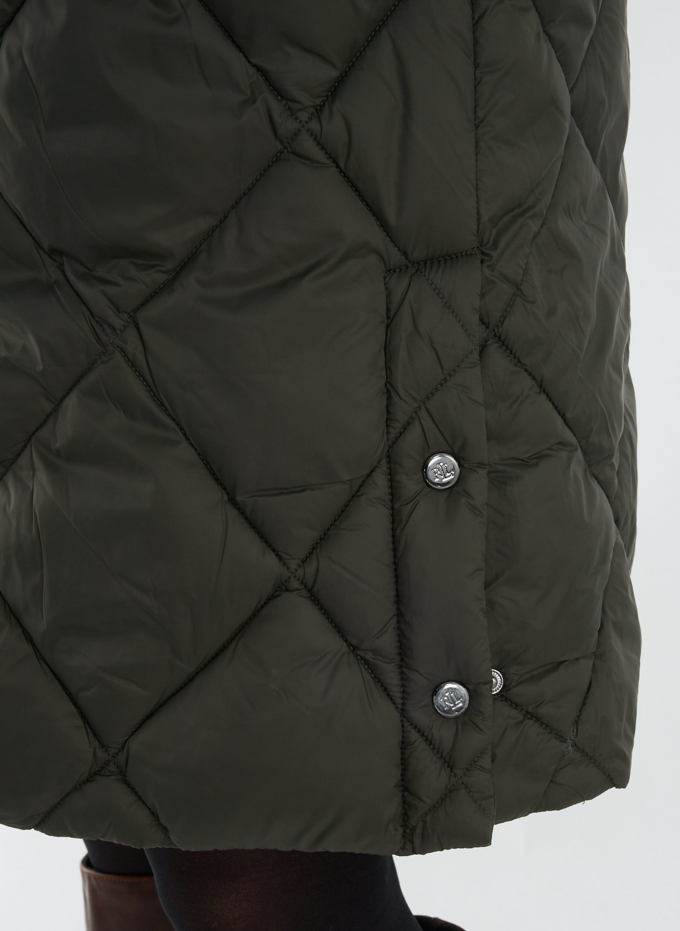 Manteau mi-long matelassé LAUREN Noir