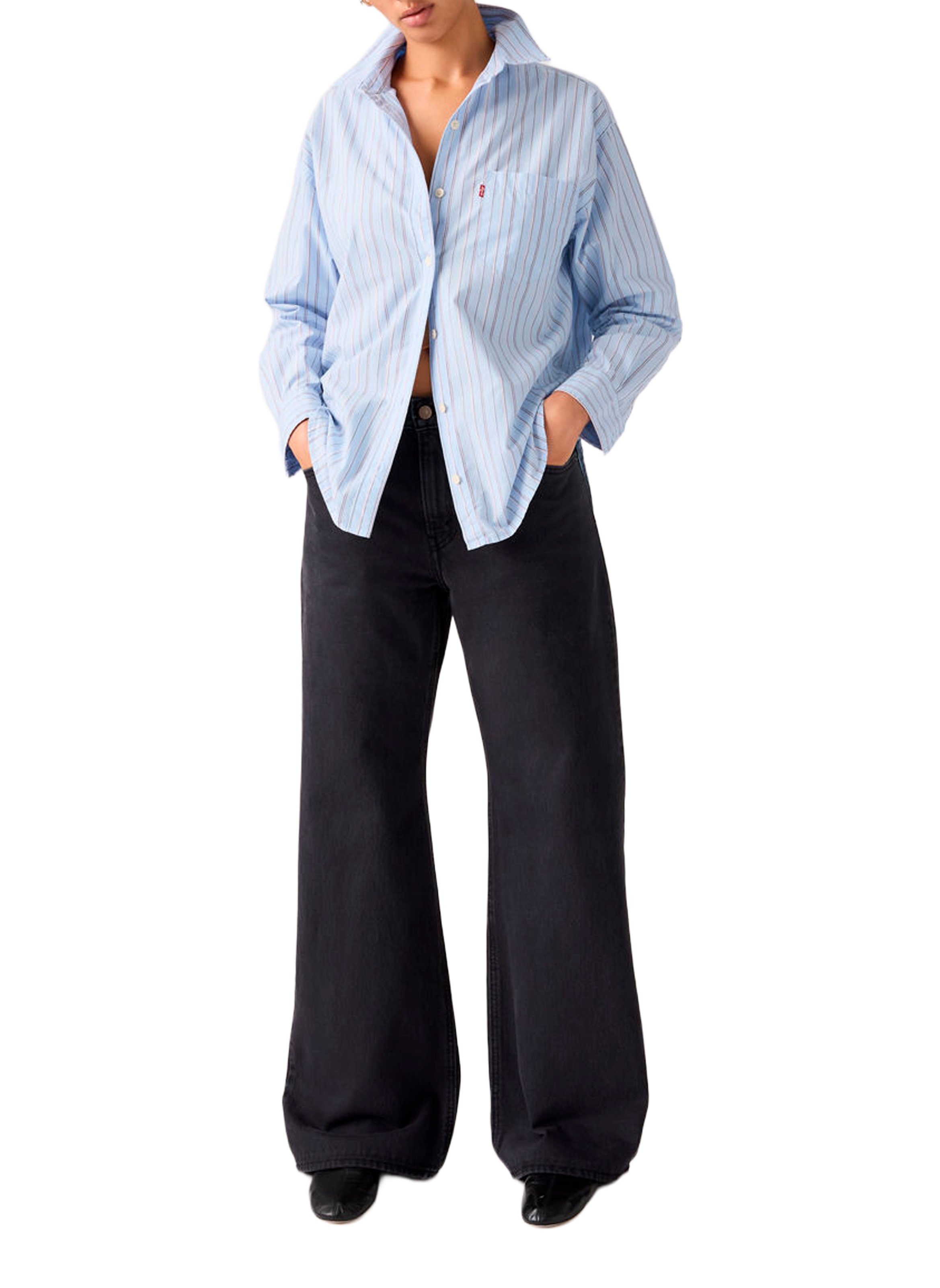 Jean Loose Boot en coton LEVI'S Noir