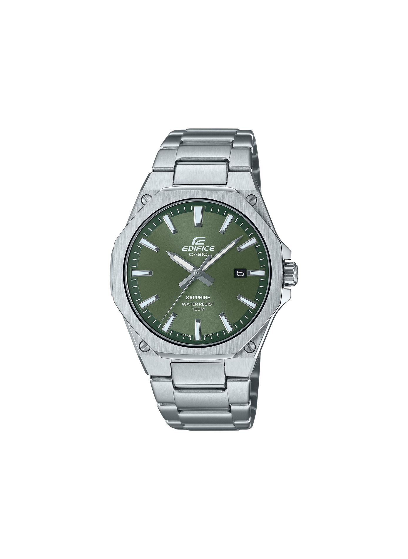 Montre analogique-numérique Edifice en acier inoxydable CASIO Argent