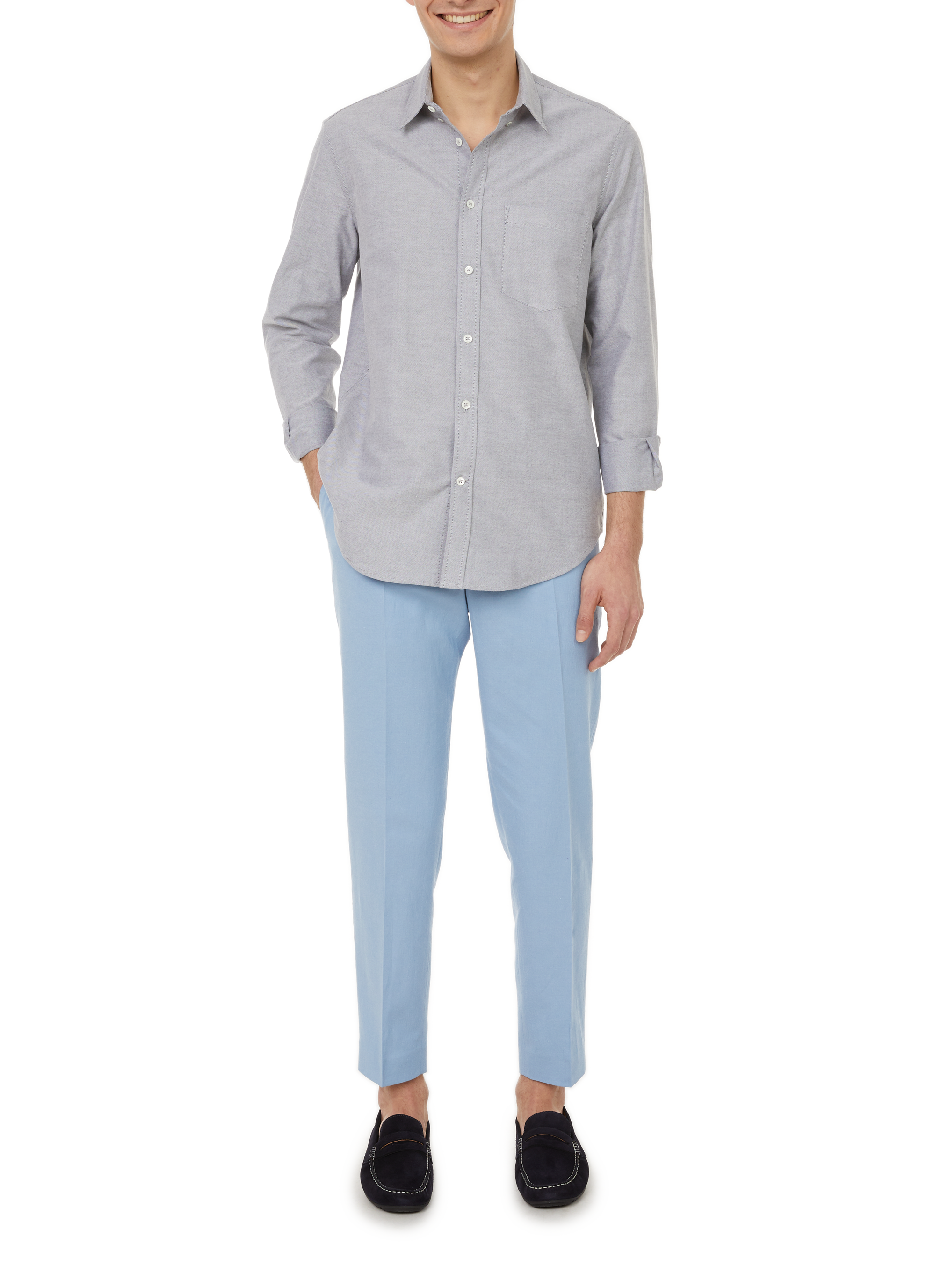 Cotton marl shirt EDITIONS 102 Green