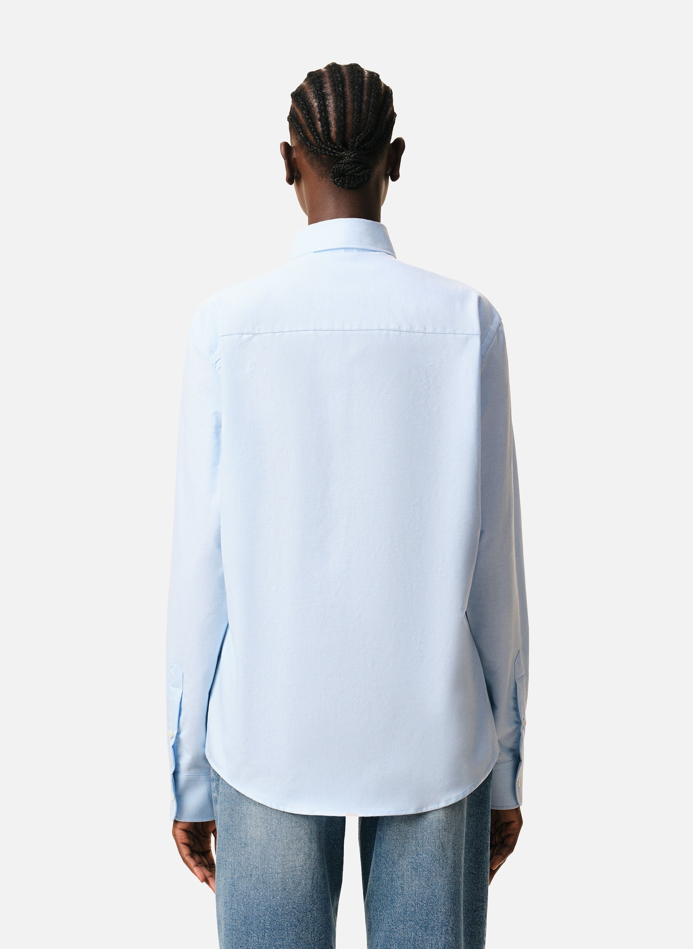 Chemise Col Boutonné Ami de Coeur unisexe AMI PARIS Bleu