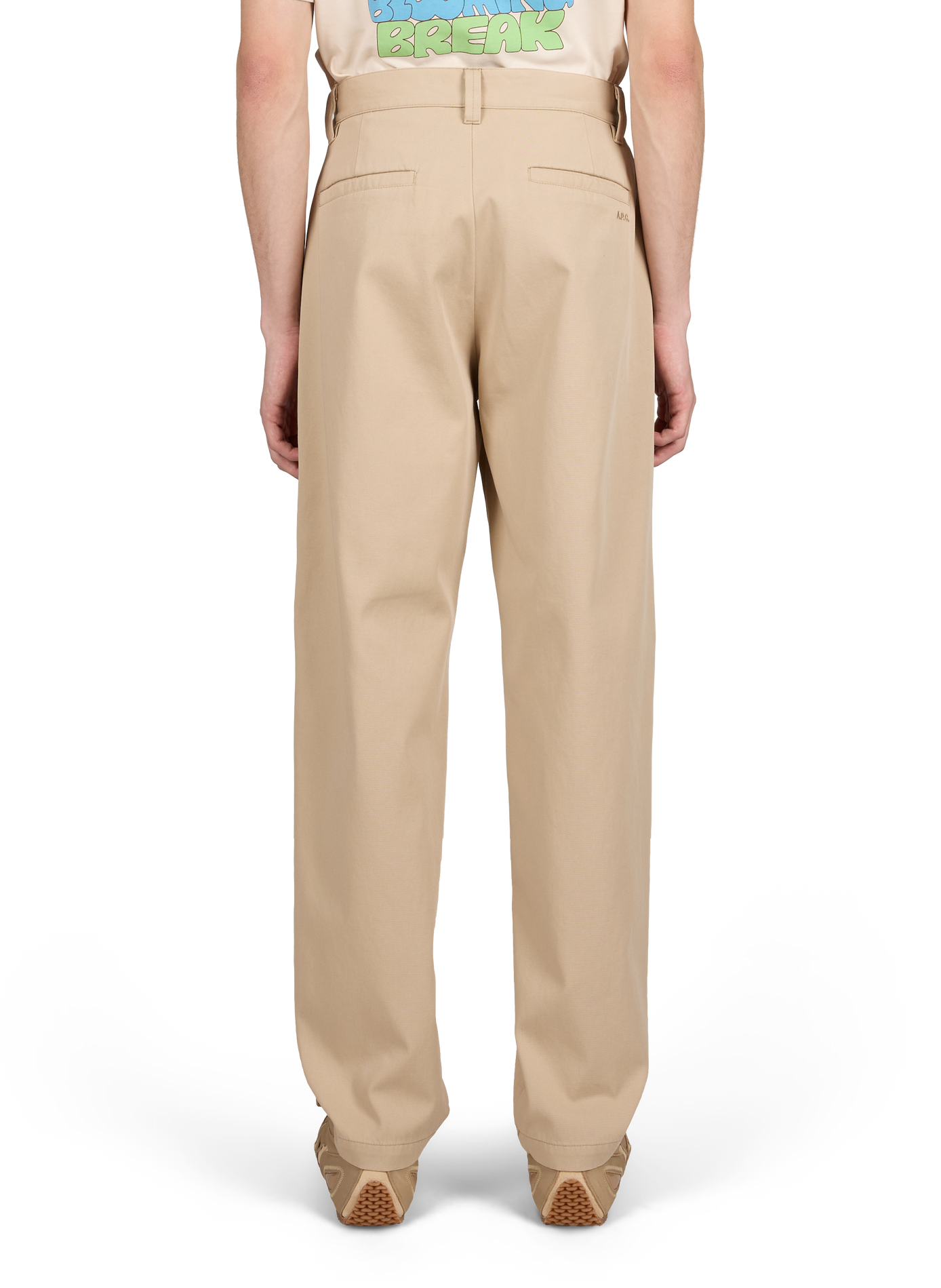 Jean ample en coton A.P.C. Beige