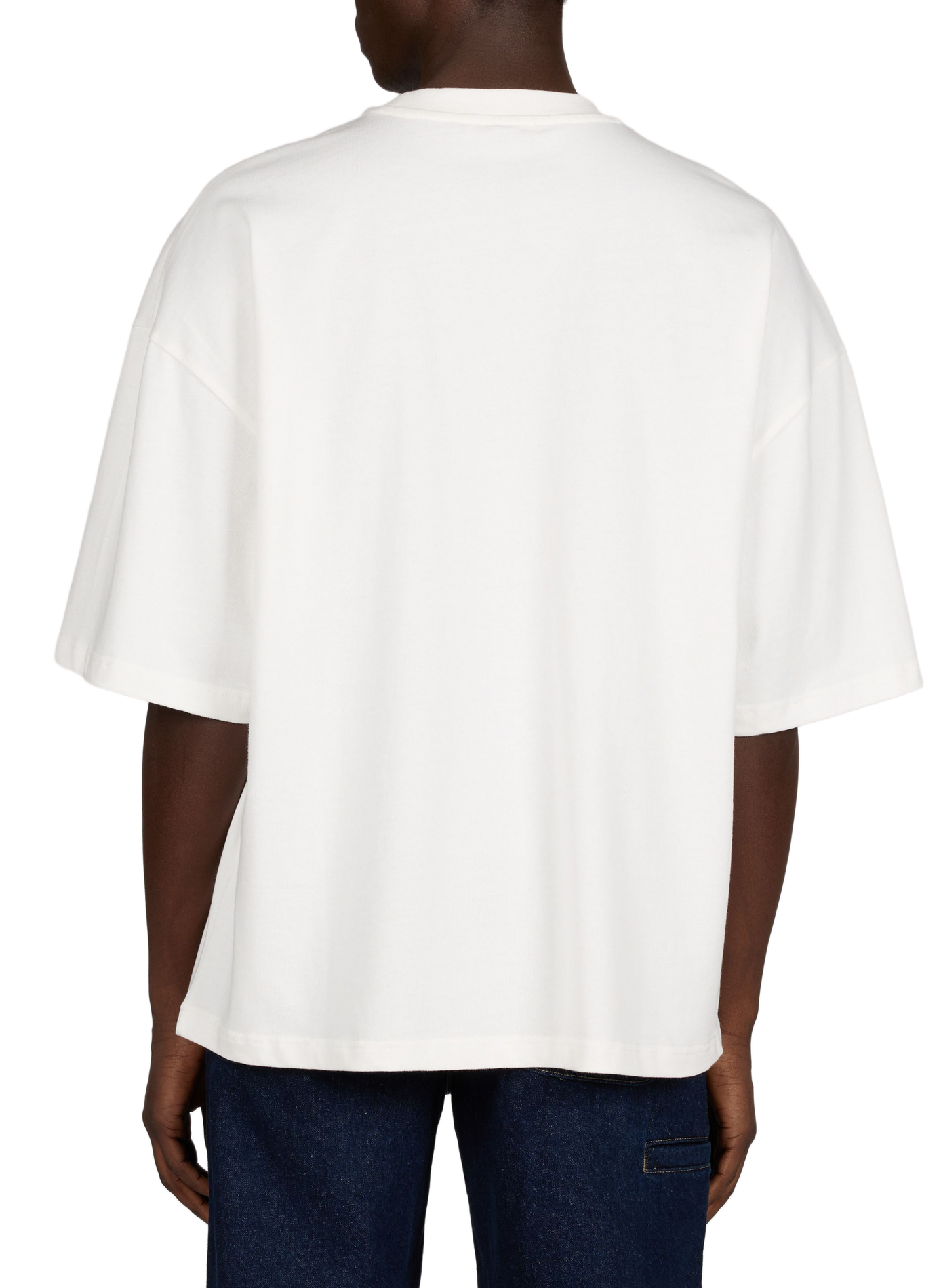 Solid color oversized cotton T-shirt ENTIRE STUDIOS White