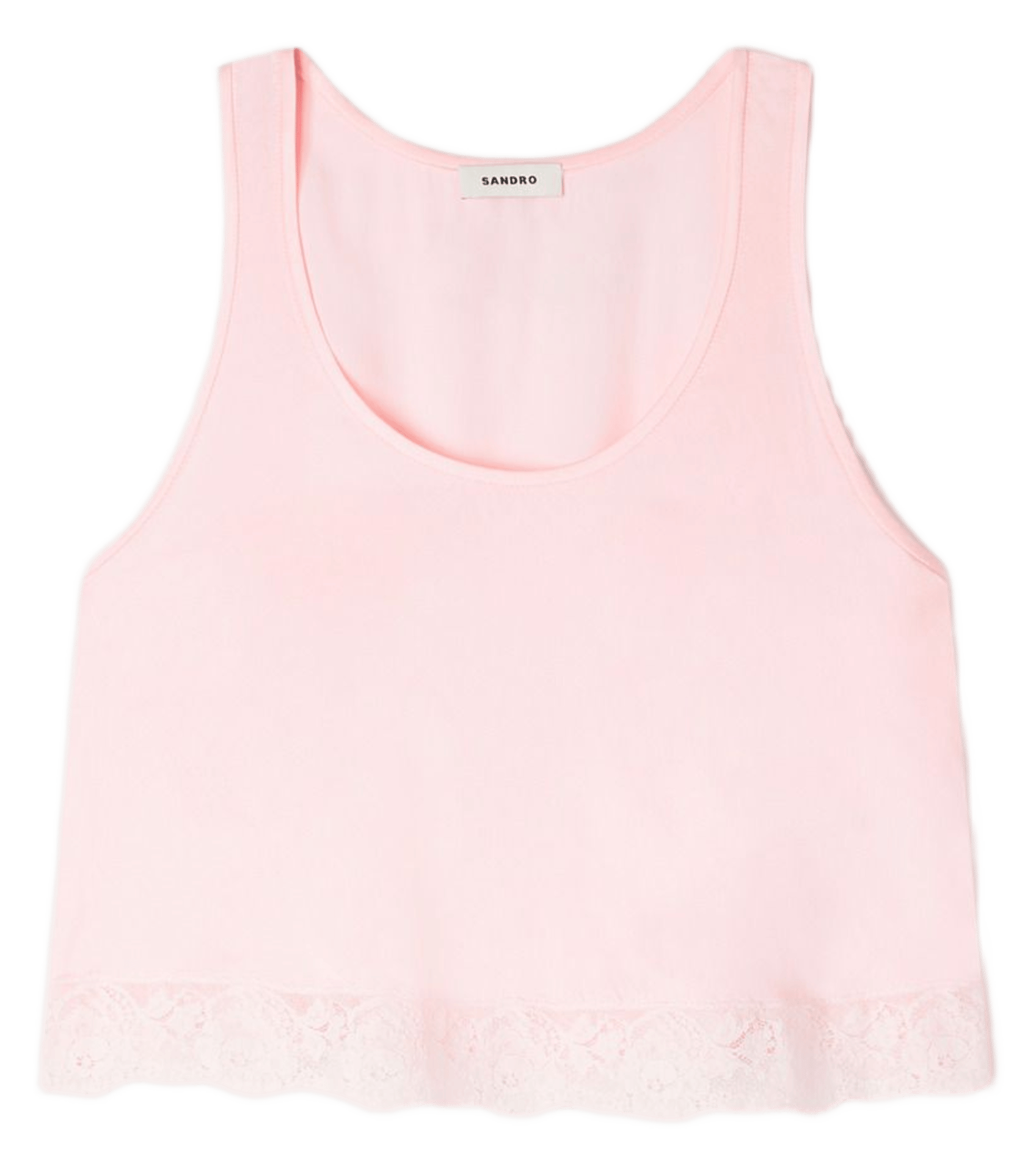Débardeur col rond SANDRO Rose