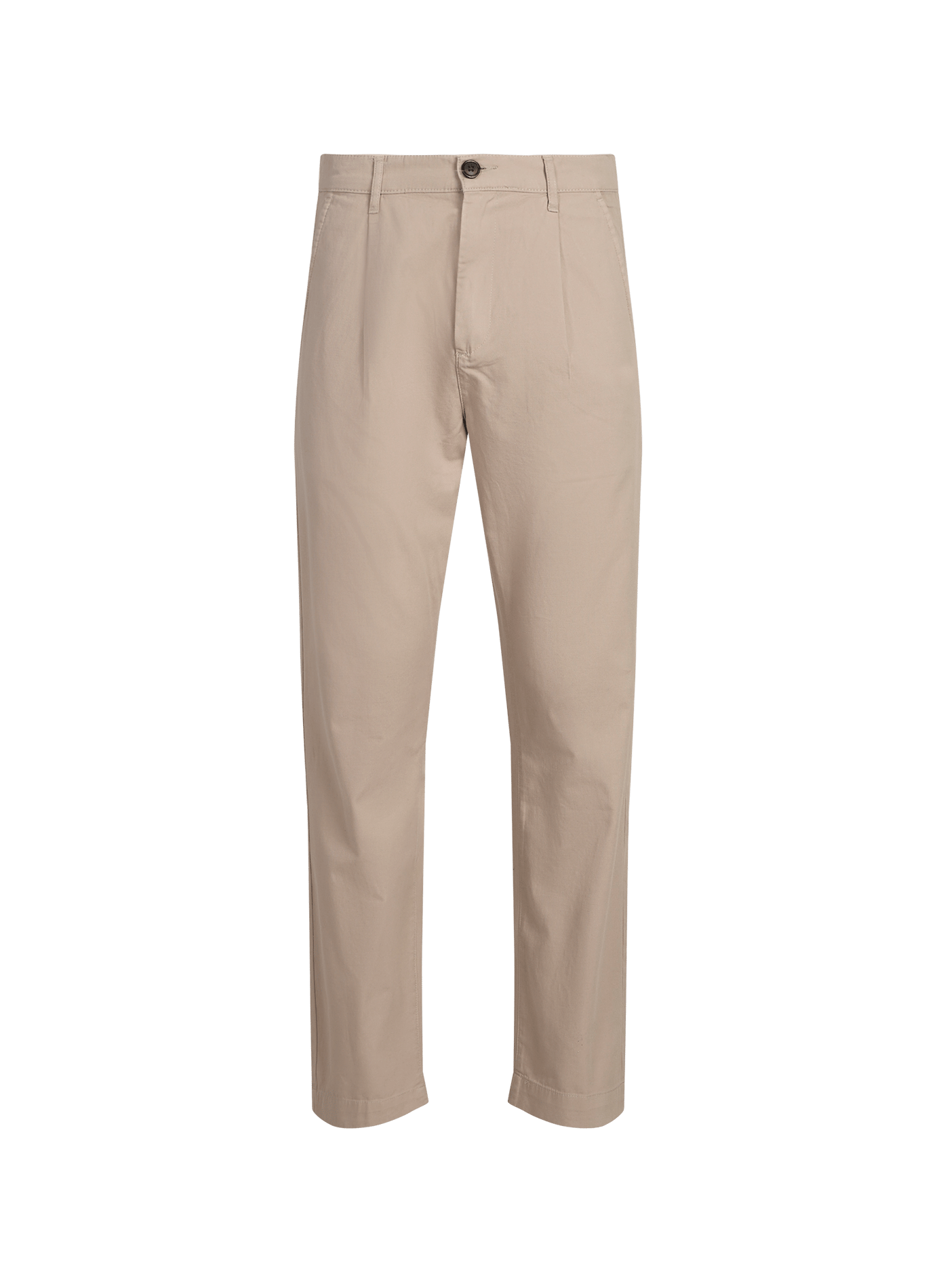 Pantalon droit Diego en coton et lin LAFAURIE Beige