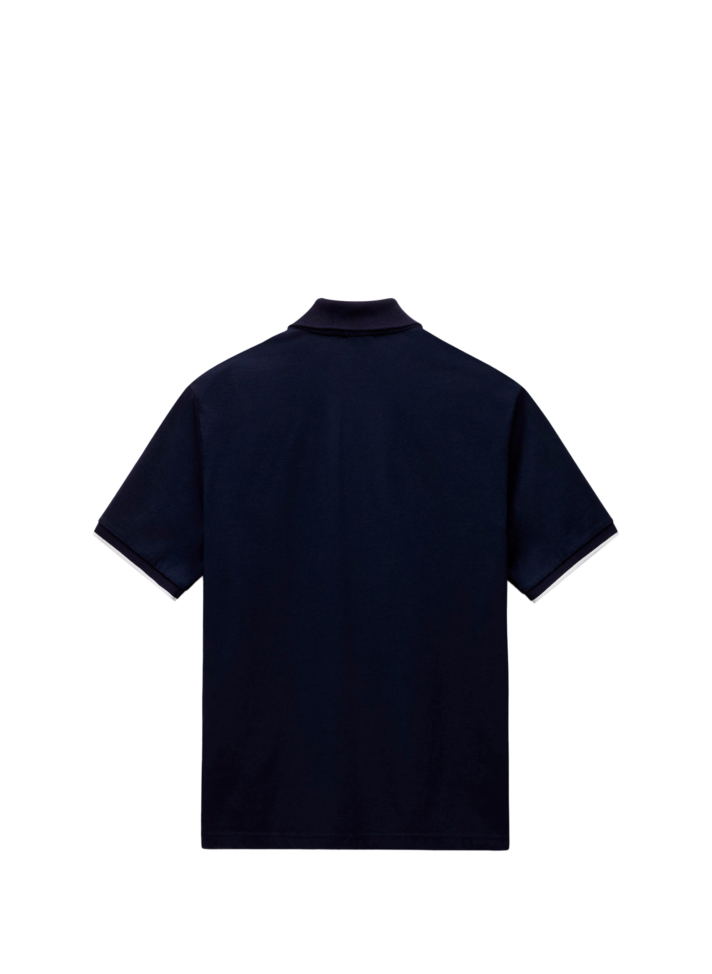 Polo droit à badge en coton  NAPAPIJRI Bleu