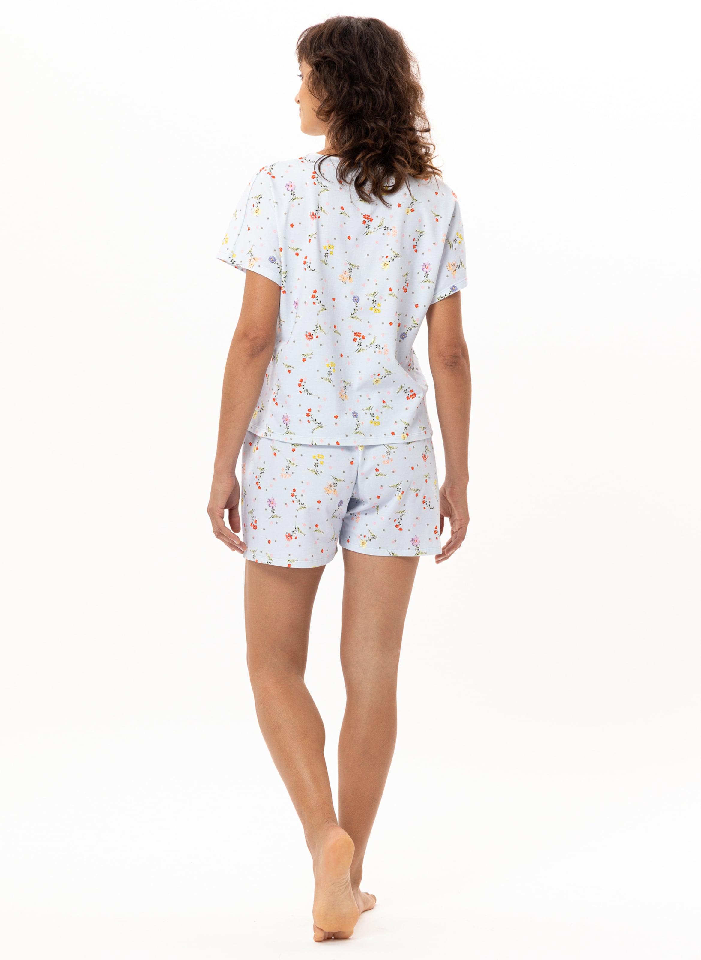 Pyjama short en coton daisy 200 LE CHAT Multicolore