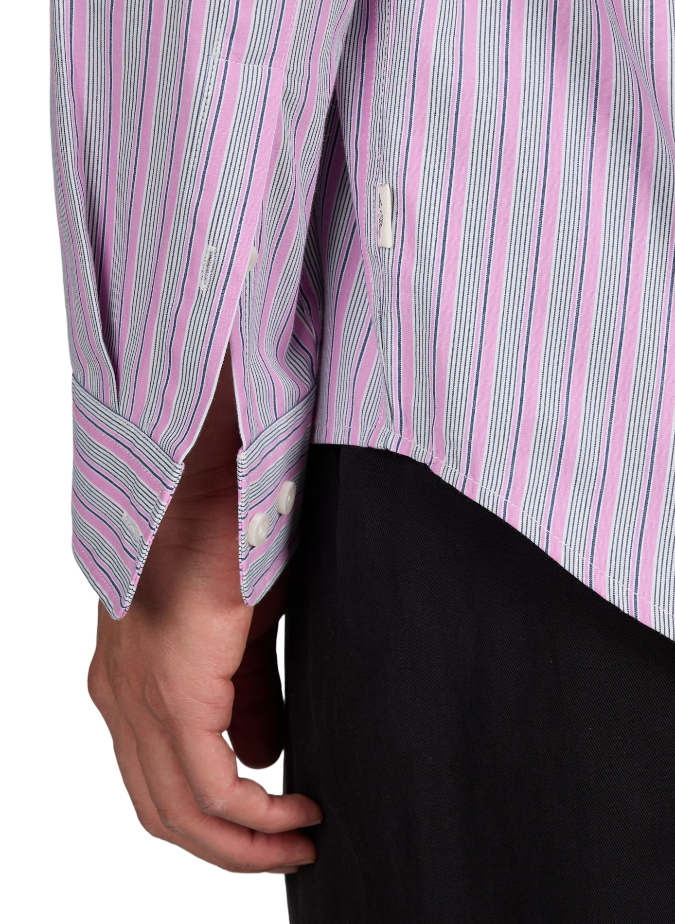 Chemise à rayures en coton LES DEUX Rose