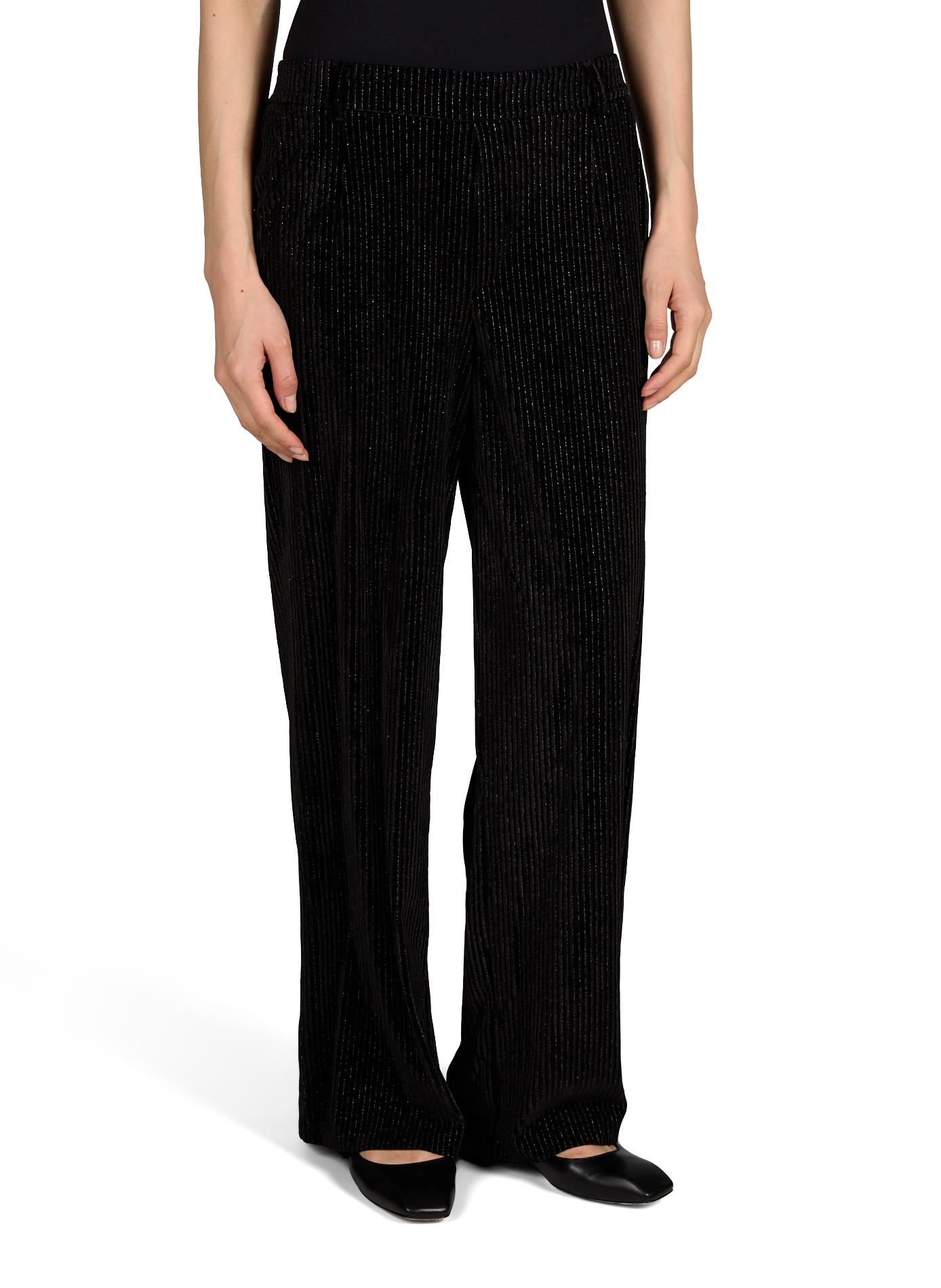 Glänzende Vivarone Hose VILA Schwarz