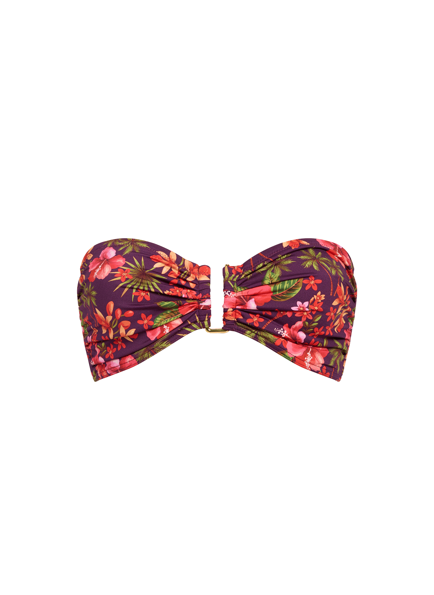 Haut de maillot de bain bandeau à fleurs GRAIN DE SABLE Multicolore