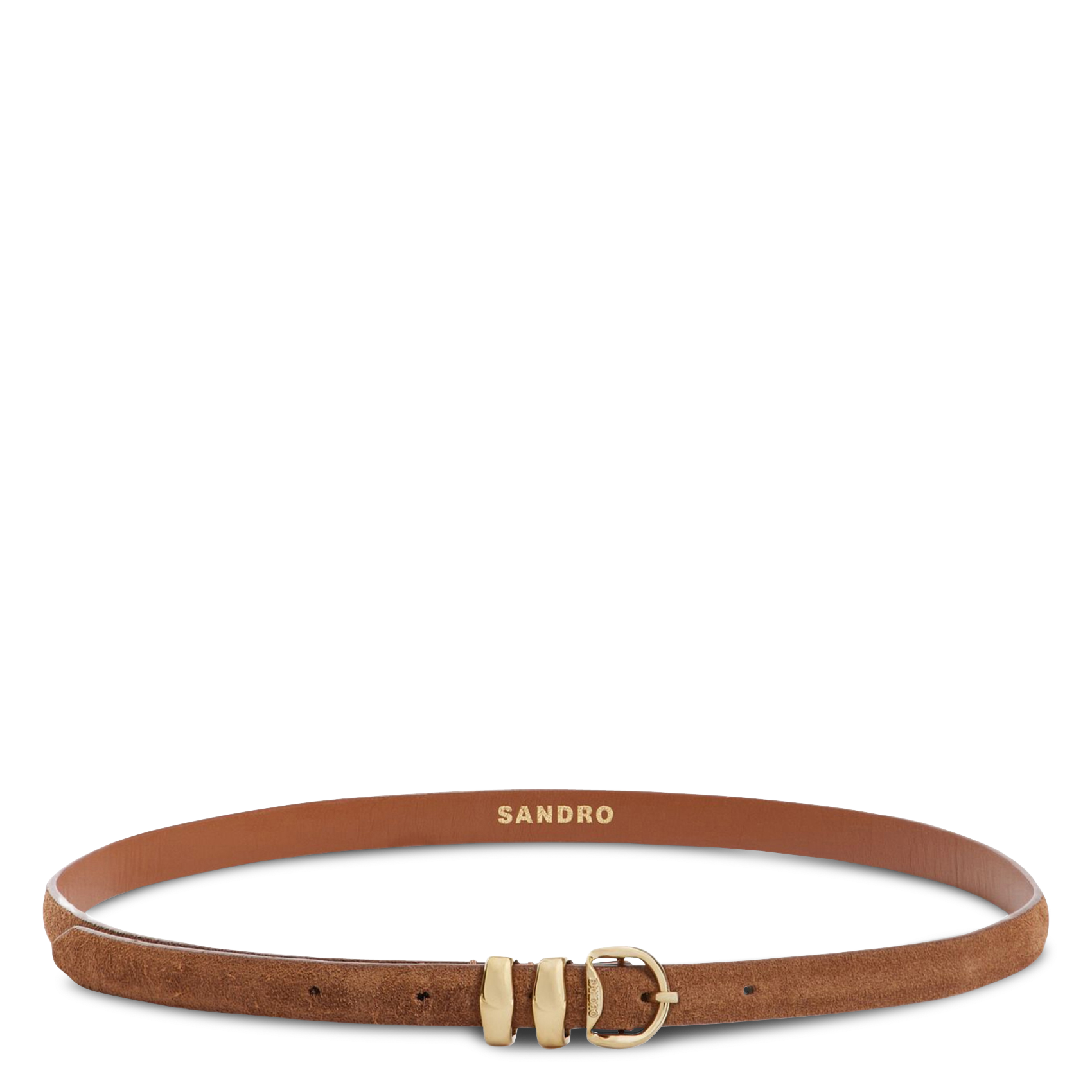 Ceinture en cuir SANDRO Beige