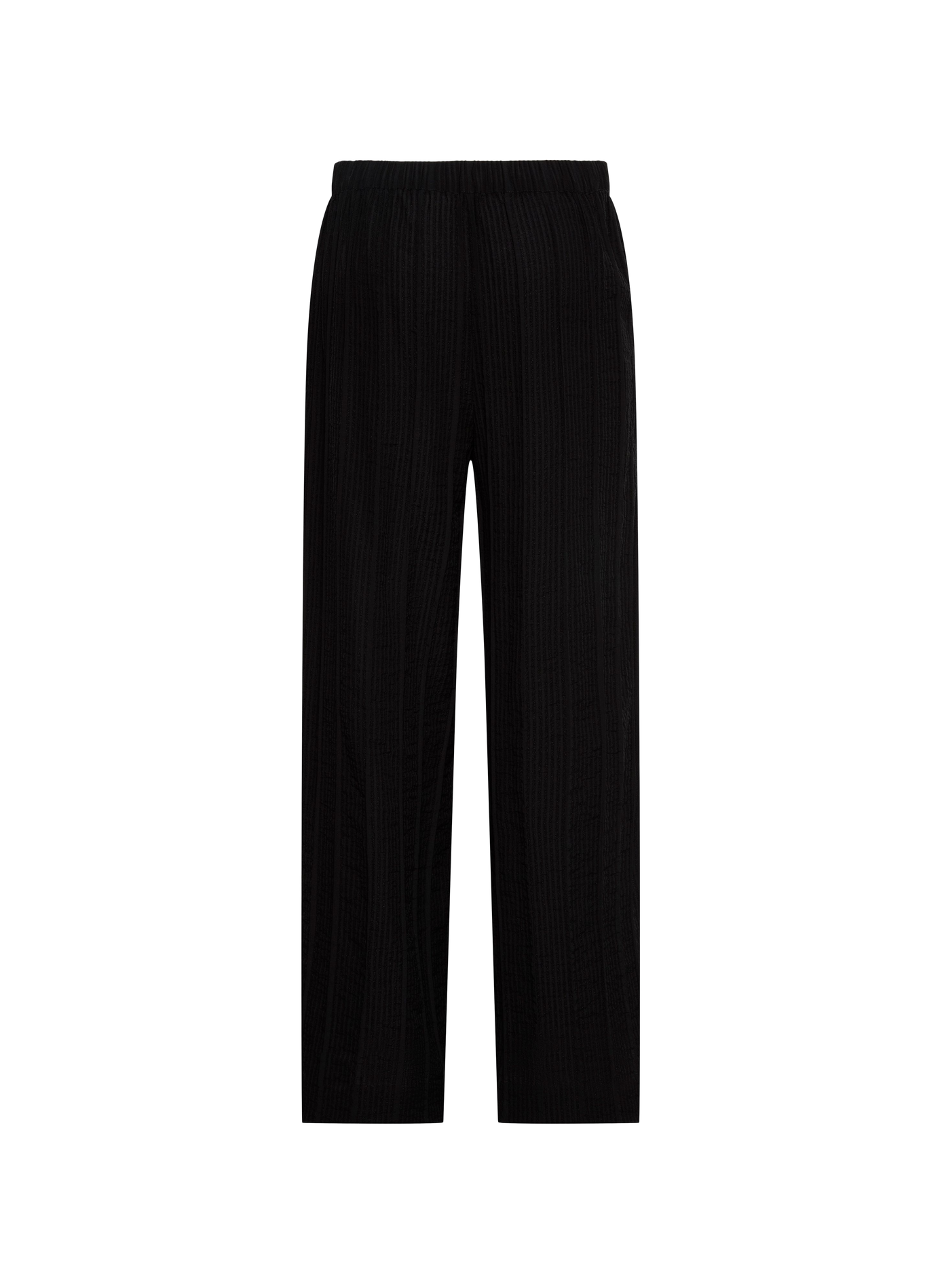 Gerade Hose mit Knittereffekt CALVIN KLEIN Schwarz