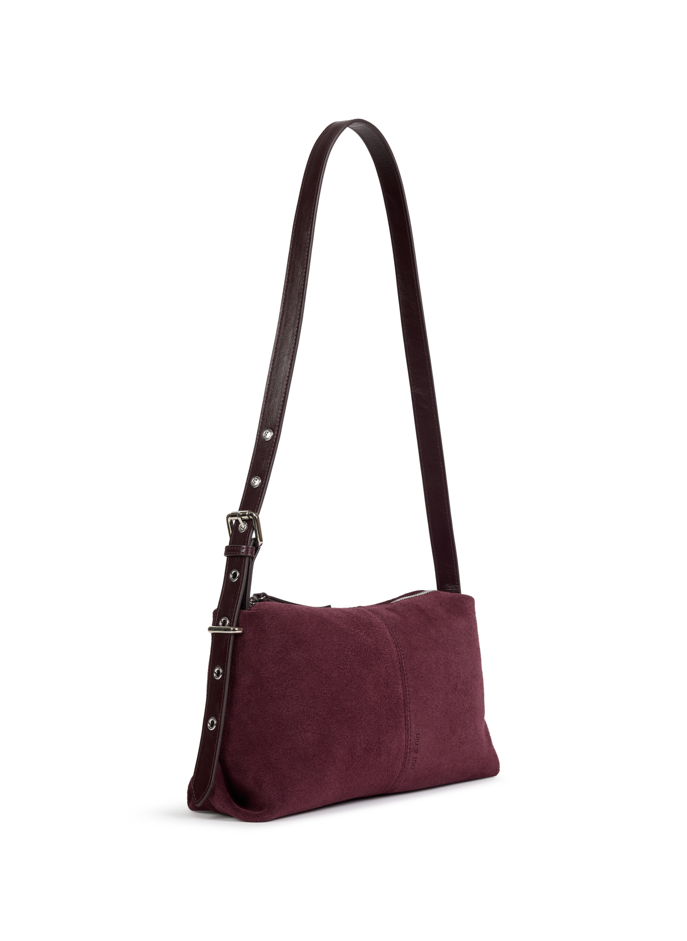 Umhängetasche aus Leder NAT & NIN Violett