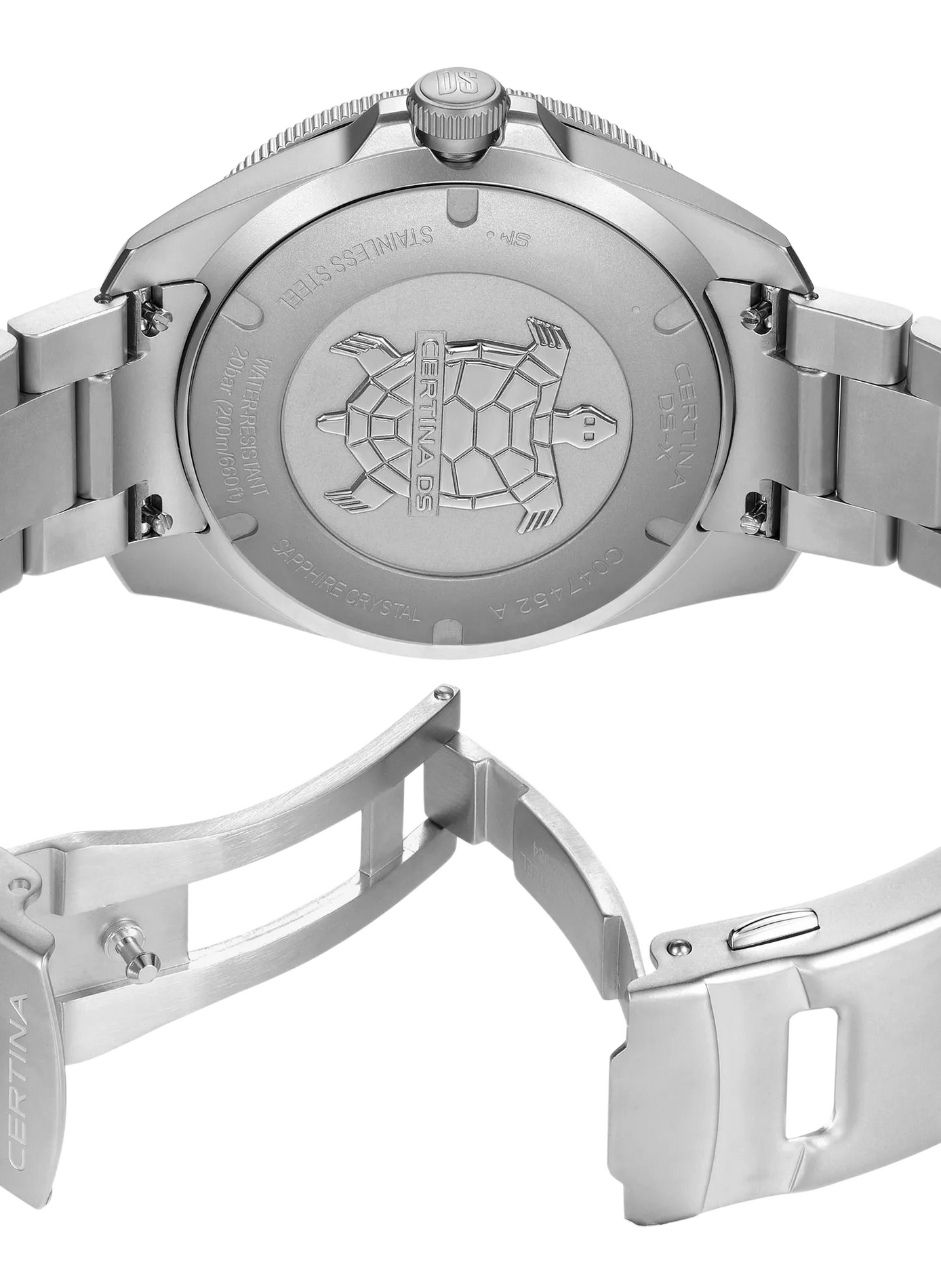 Montre automatique DS-X en acier inoxydable CERTINA Gris