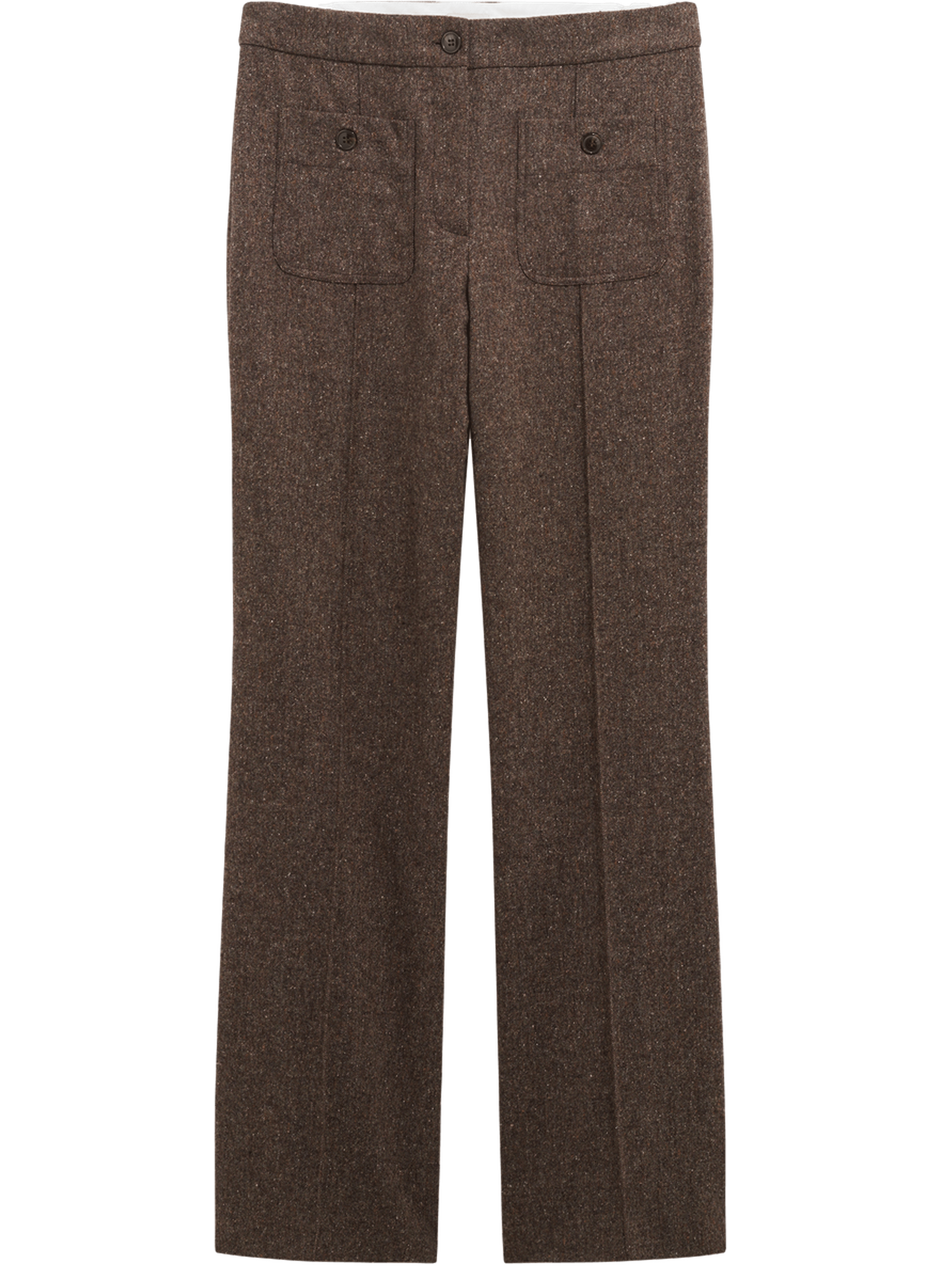 Pantalon 7/8 chiné - math PABLO Marron