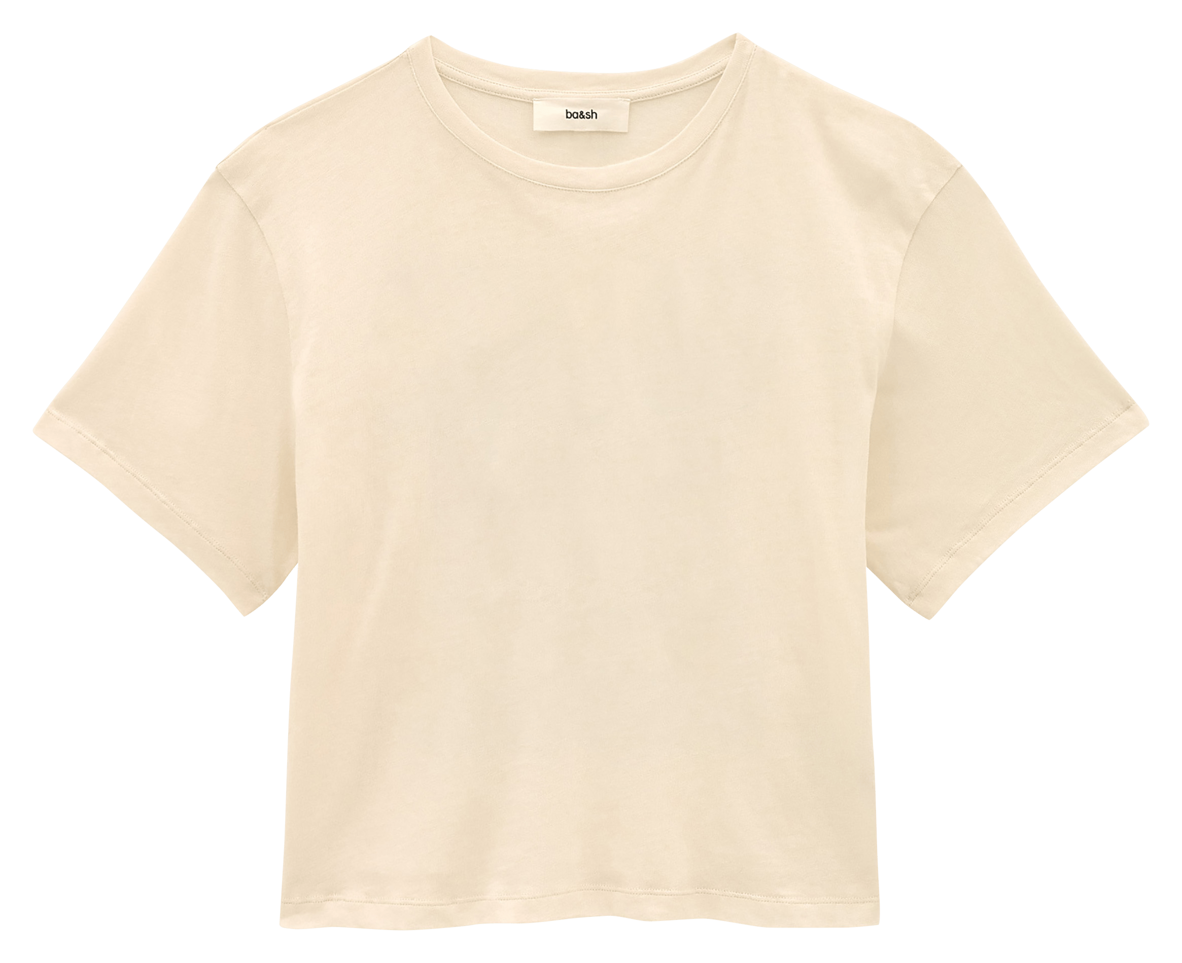 T-shirt met zeefdruk op de achterkant BA&SH Beige