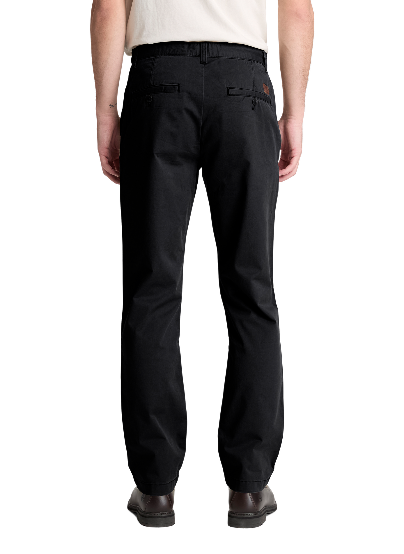 Pantalon droit en coton mélangé TIMBERLAND Noir