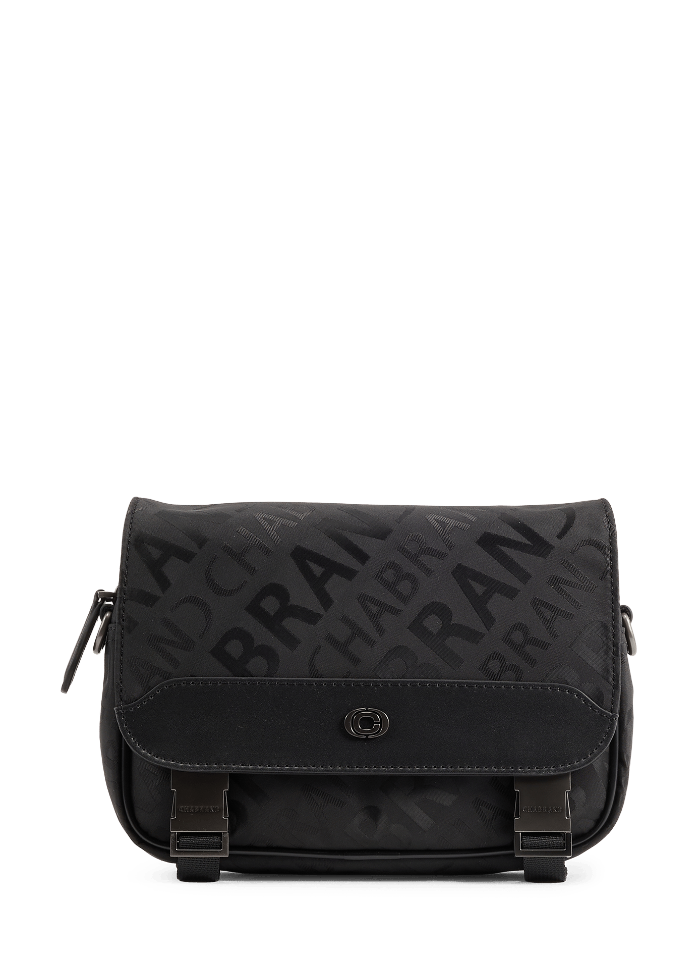 Solid color flap multi-pocket bag CHABRAND Black