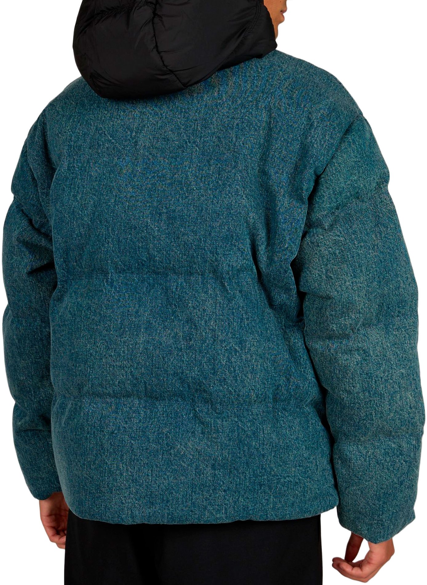 Quilted cotton denim jacket HUGO BLUE Blue