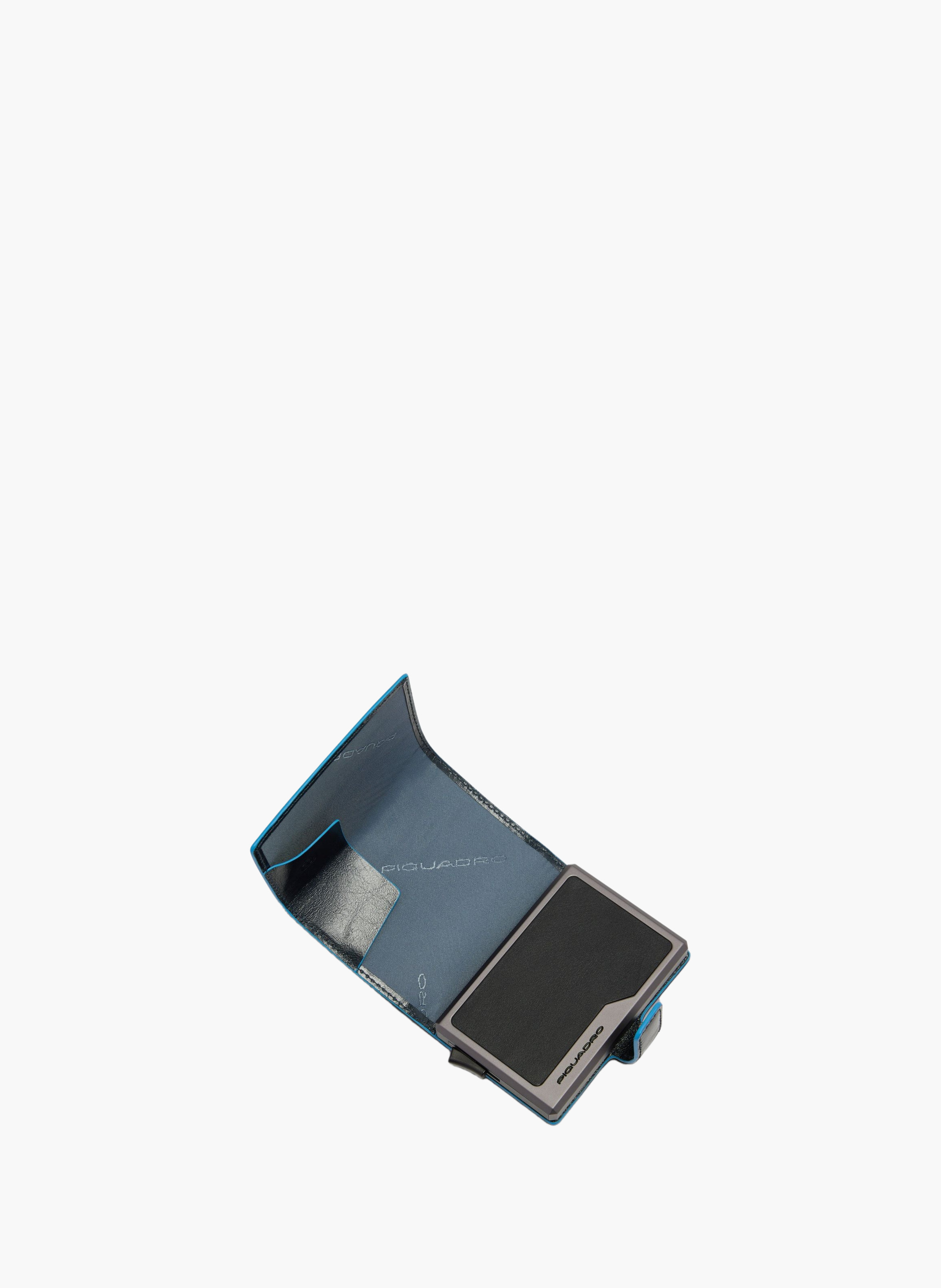 Portefeuille modulaire magsafe® PIQUADRO Bleu