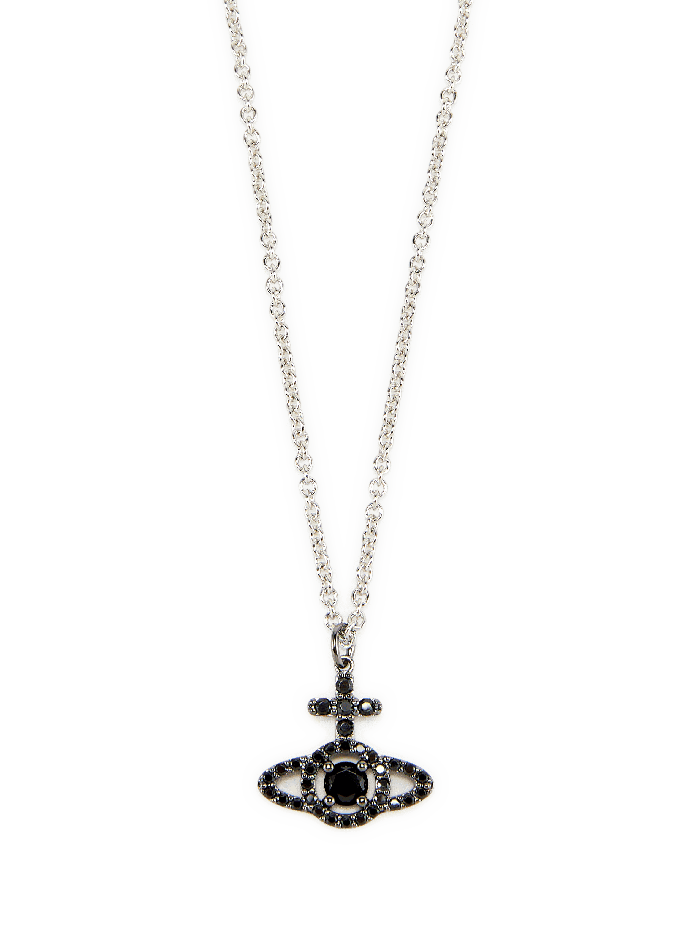 Man Necklace Olympia with Orb VIVIENNE WESTWOOD Black