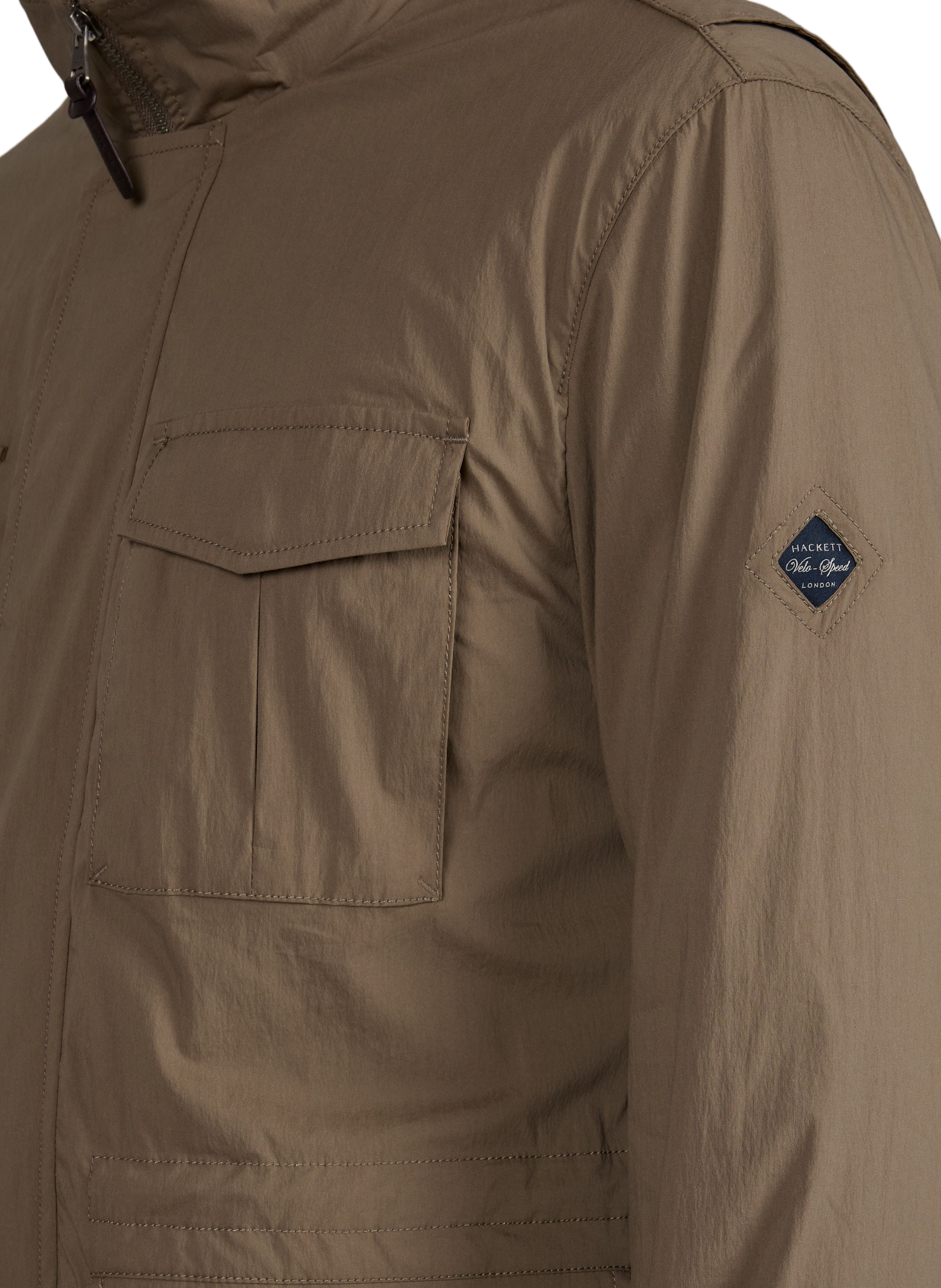 Veste saharienne en coton mélangé HACKETT Beige