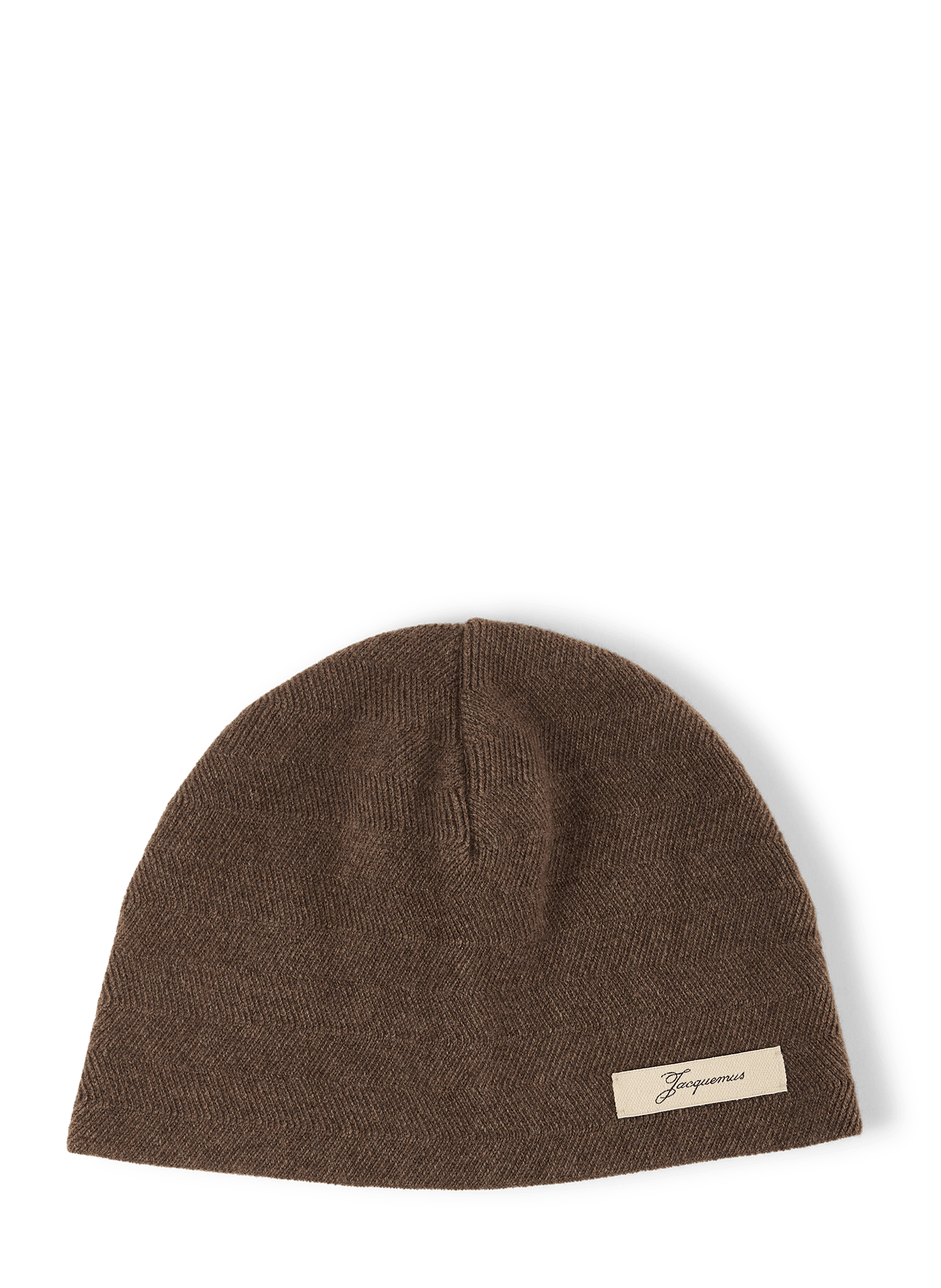 Chevron wool and cashmere beanie LE BONNET CHEVRON Brown