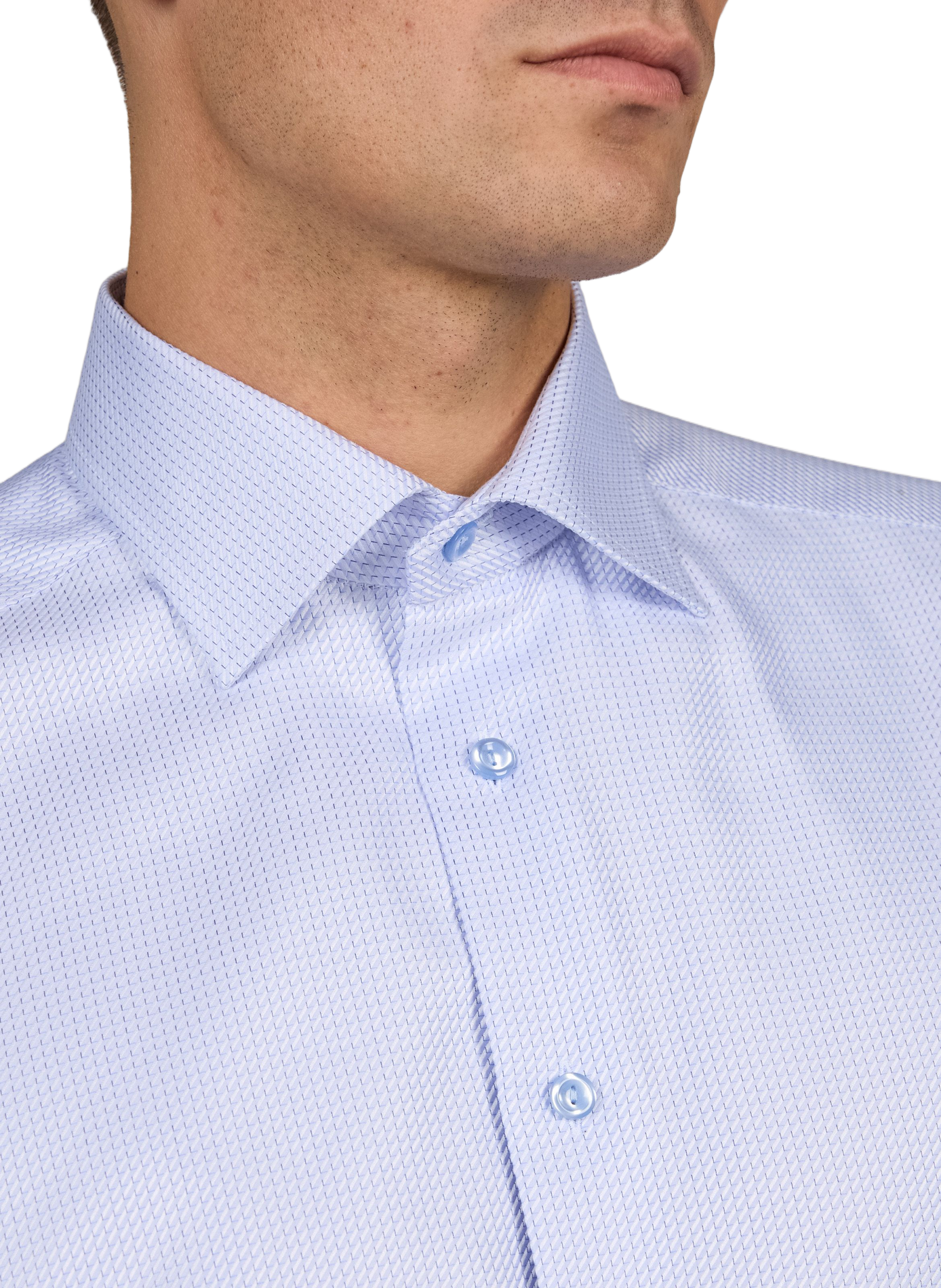 Straight cotton shirt ETON Blue