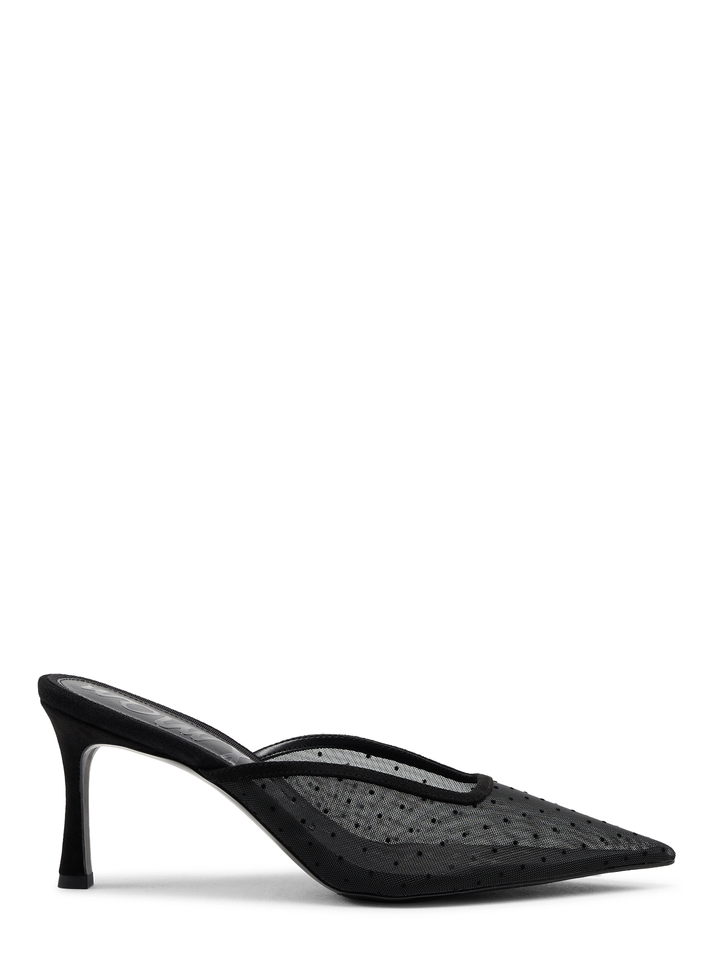Margaux Mesh heeled mules in mesh SAM EDELMAN Black