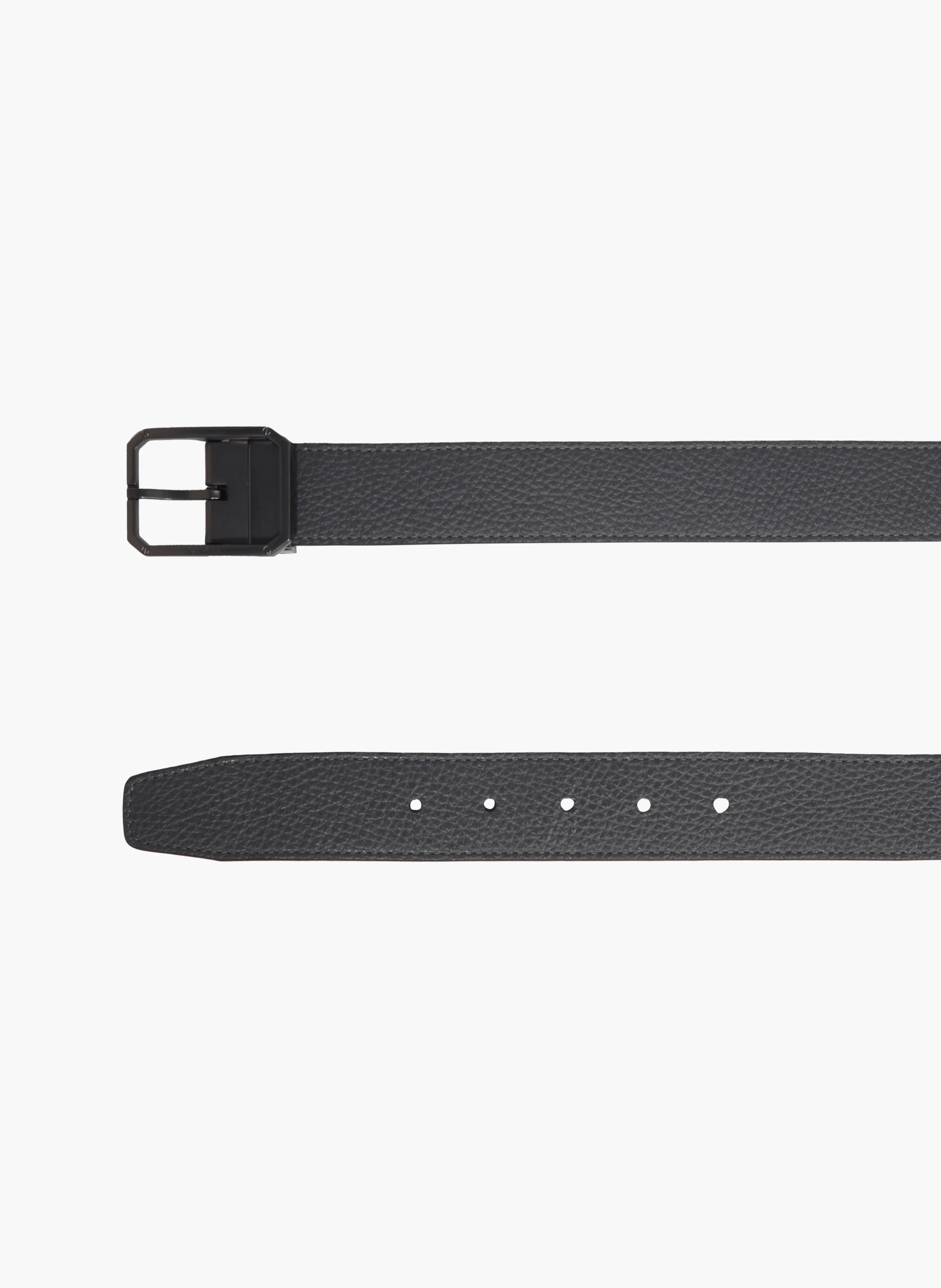 30mm omkeerbare Gabriel leren riem LANCEL Zwart