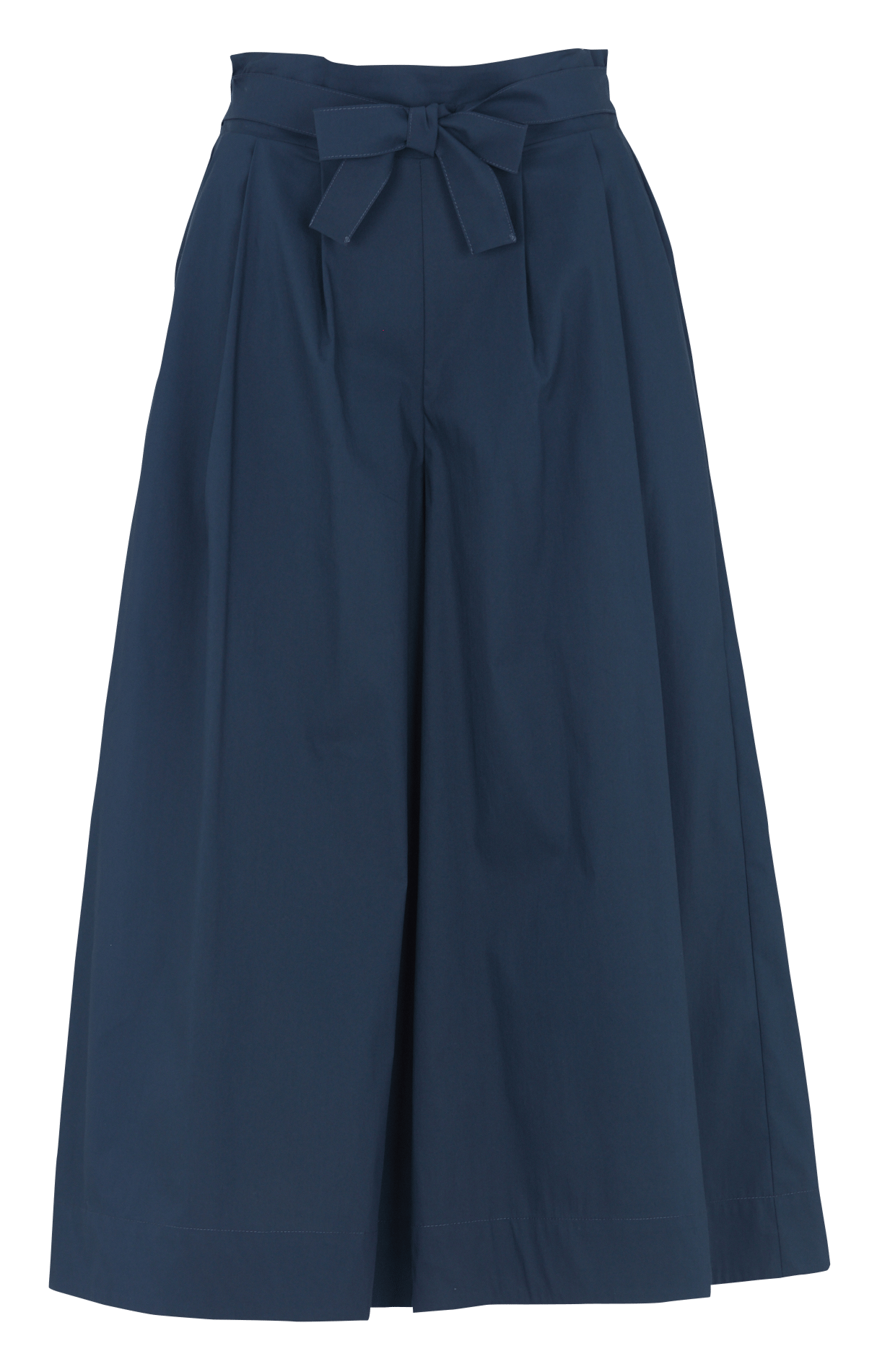 Wijde broek van katoenmix LA FEE MARABOUTEE Blauw