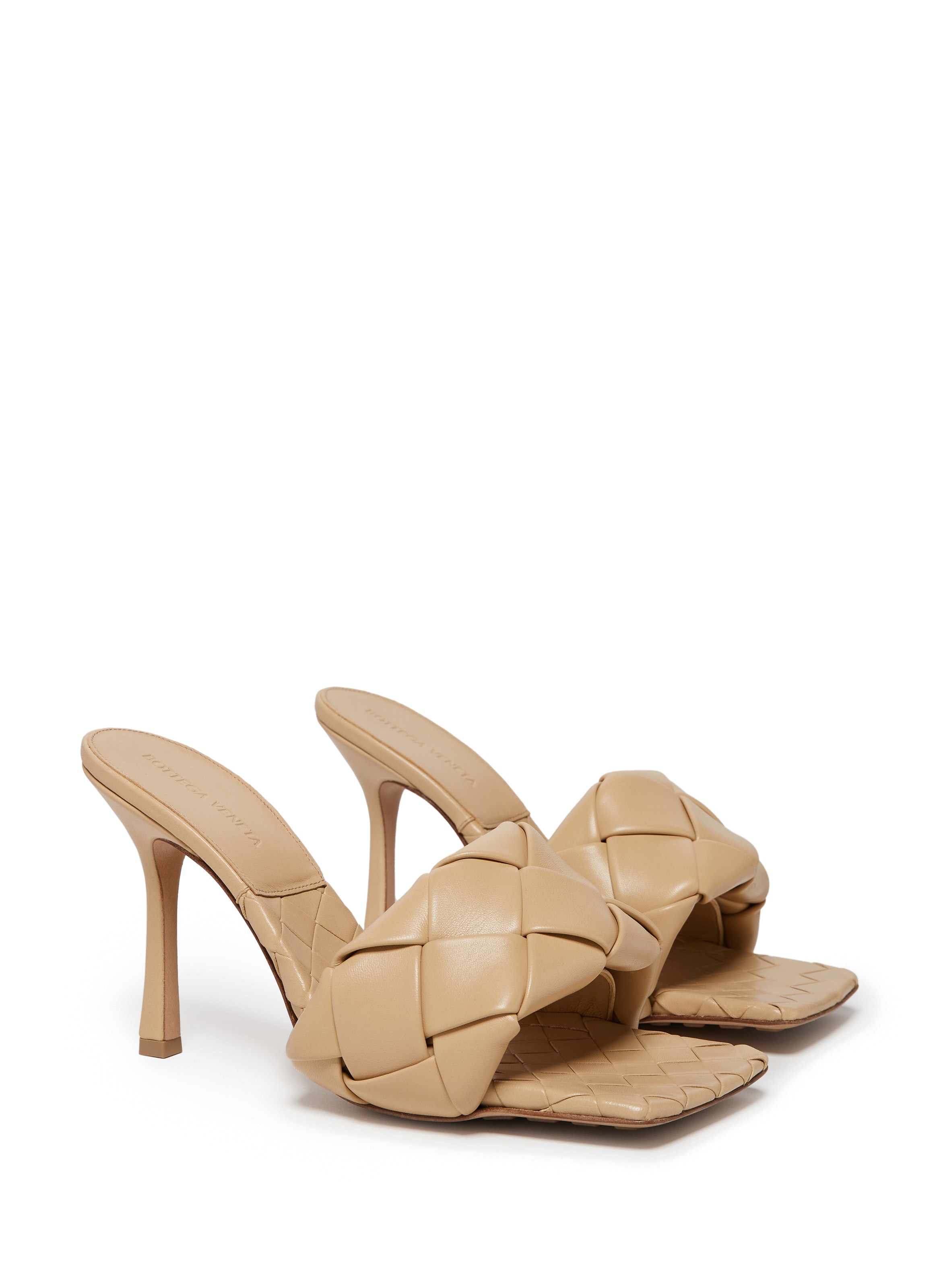 Mules BV Lido en cuir  BOTTEGA VENETA Beige