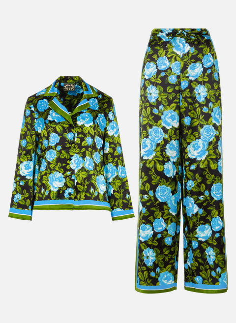 Floral silk pajama style set MulticolorRICHARD QUINN 