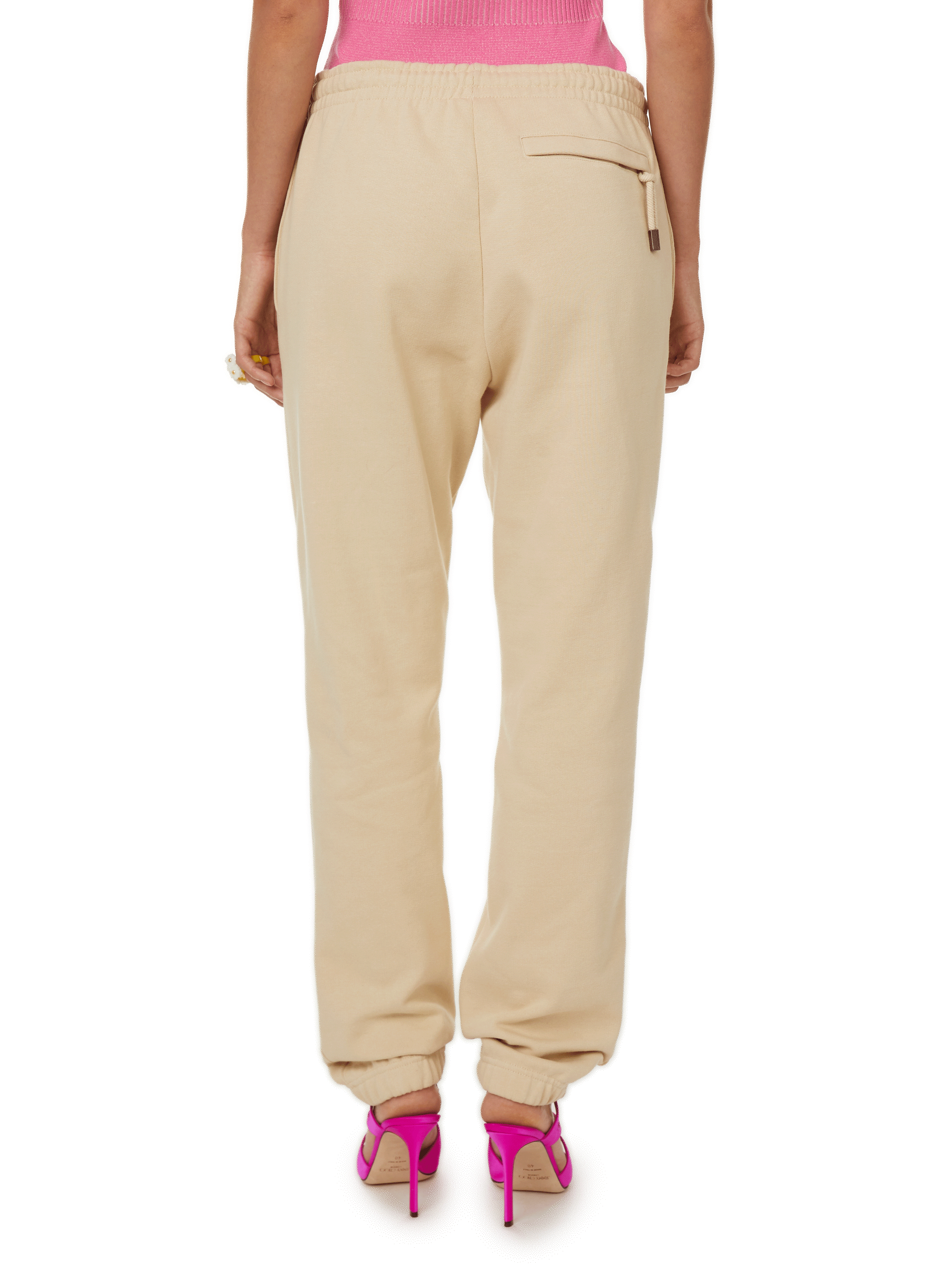 Straight-leg cotton trousers JACQUEMUS Beige