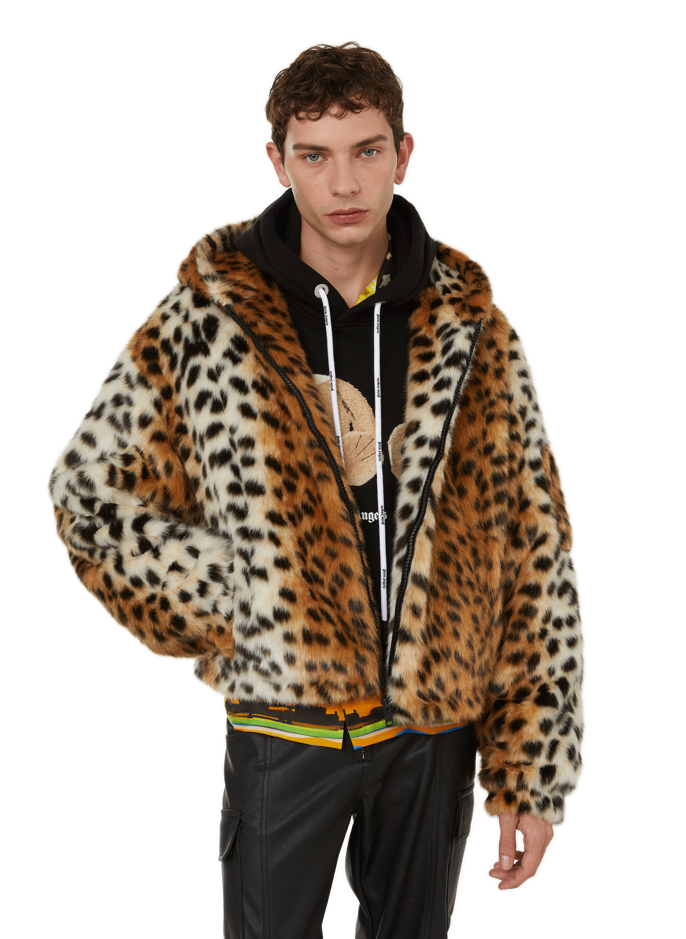Snow Leopard Classic Faux Fur Coat | Men's - SpiritHoods