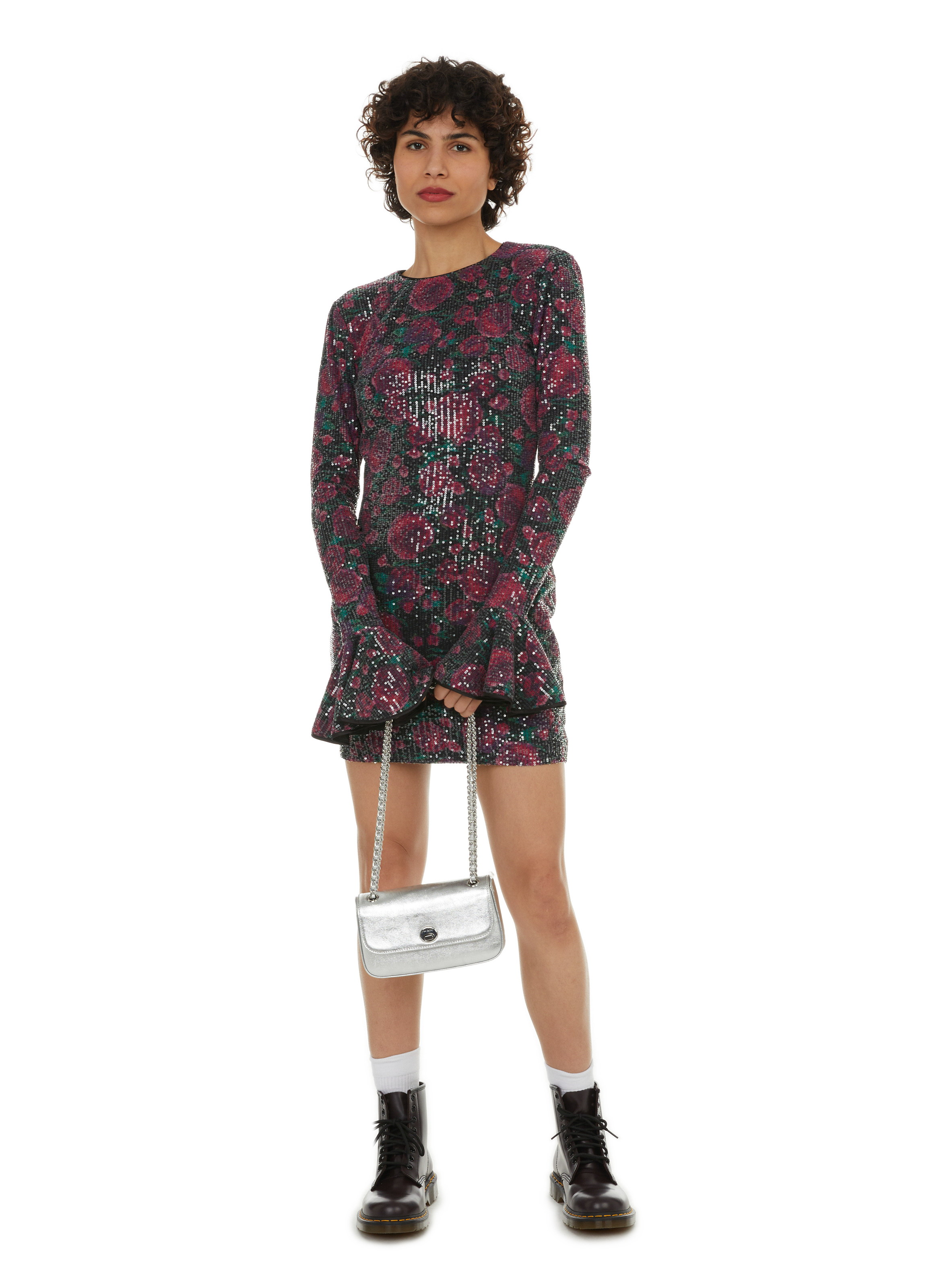 ROTATE Sequin mini dress  Purple