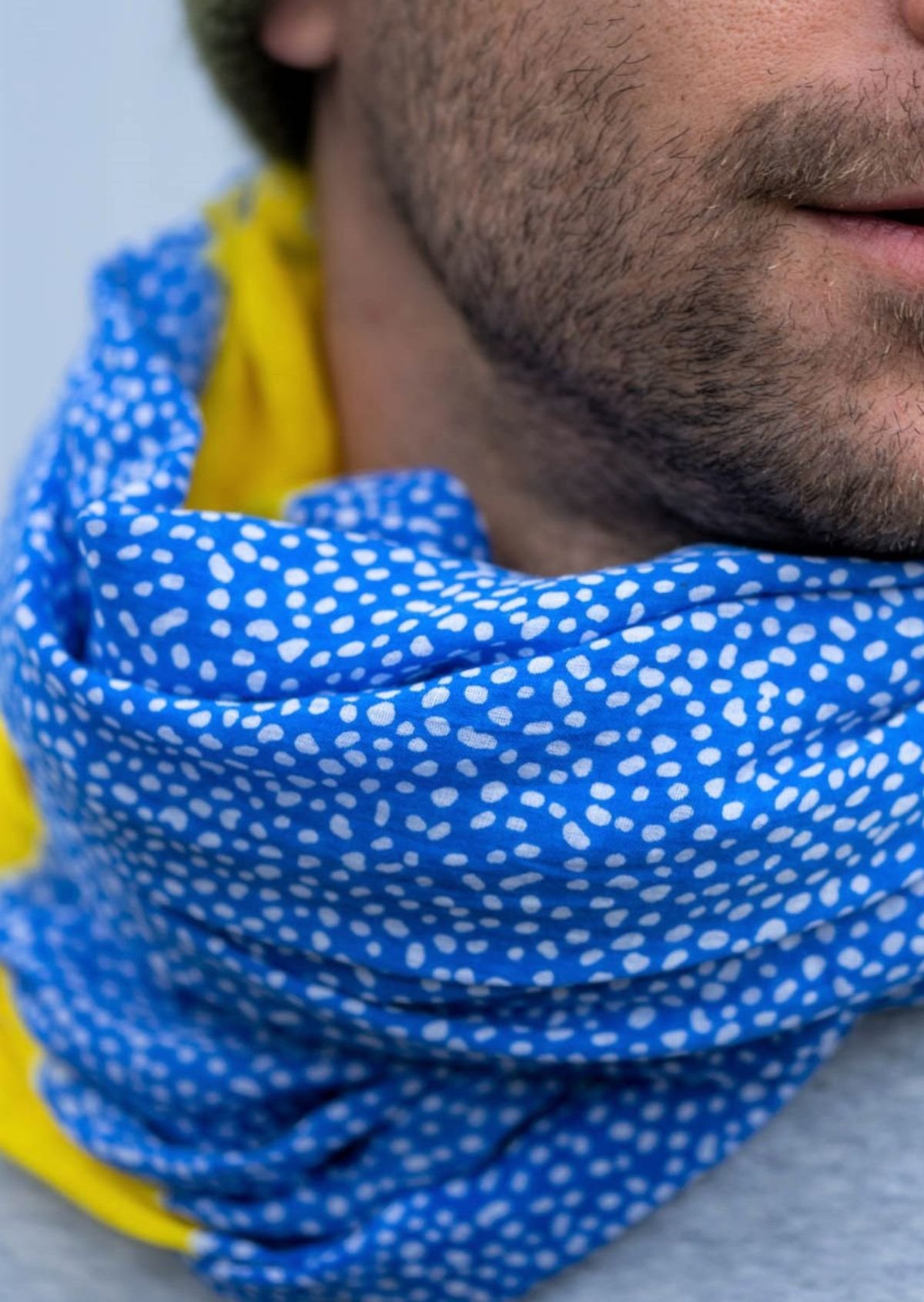 Foulard en coton biologique BILLYBELT Bleu