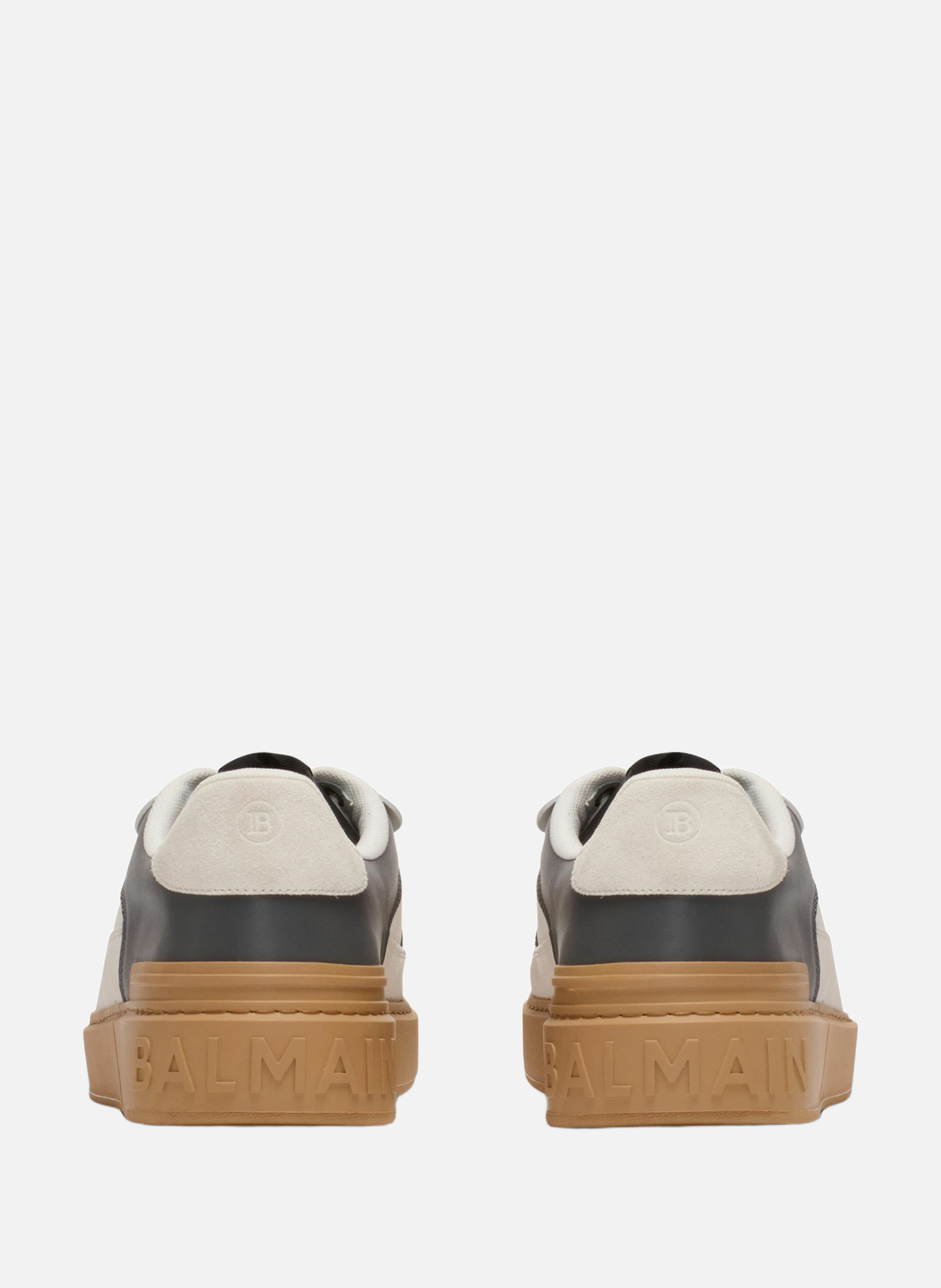 Baskets b-court flip en cuir BALMAIN Gris