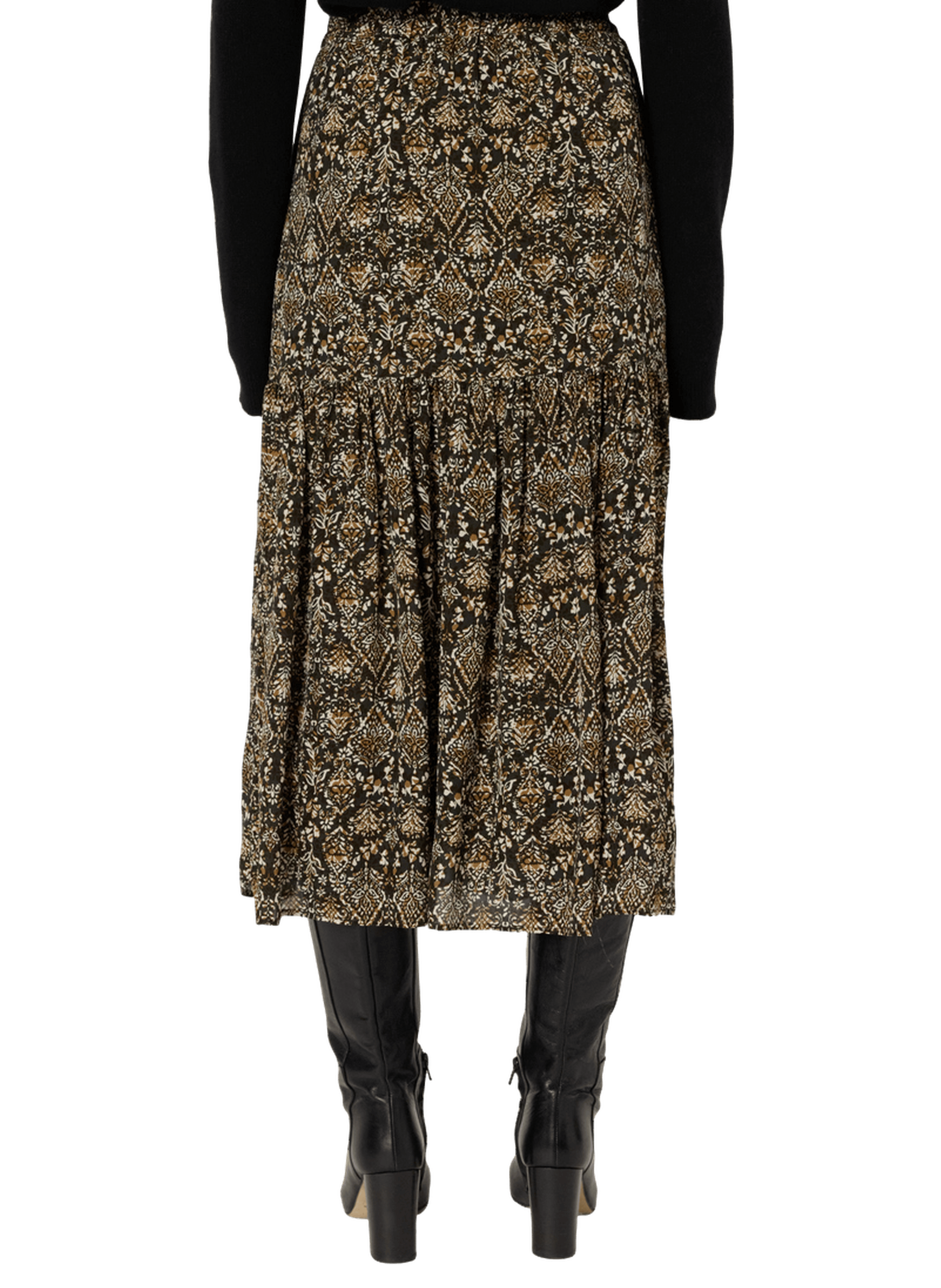 Jupe évasée imprimée - billie GERARD DAREL Kaki