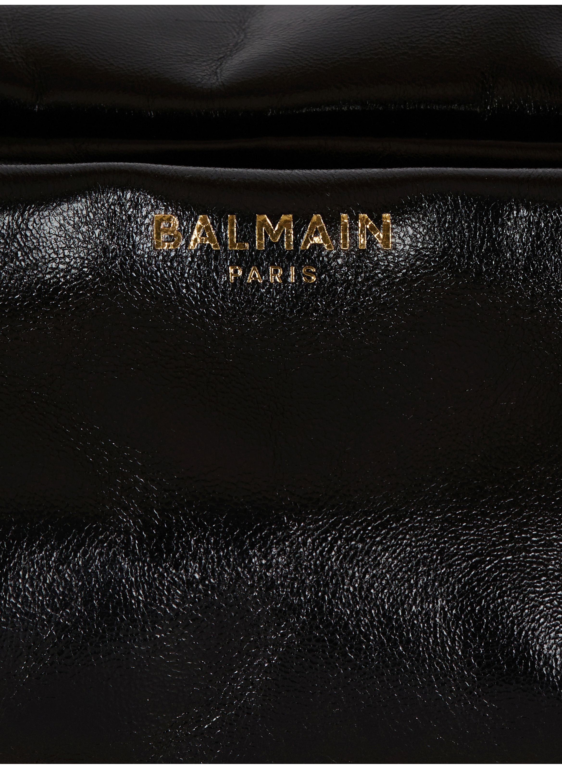 Sac sync mini en cuir de veau BALMAIN Noir