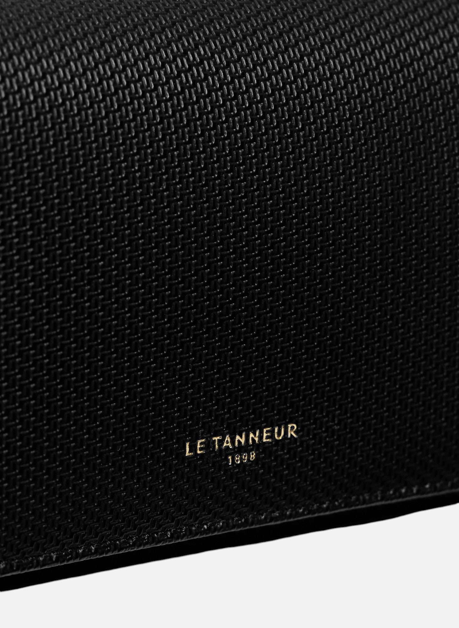Portefeuille emilie en cuir signature t LE TANNEUR Noir